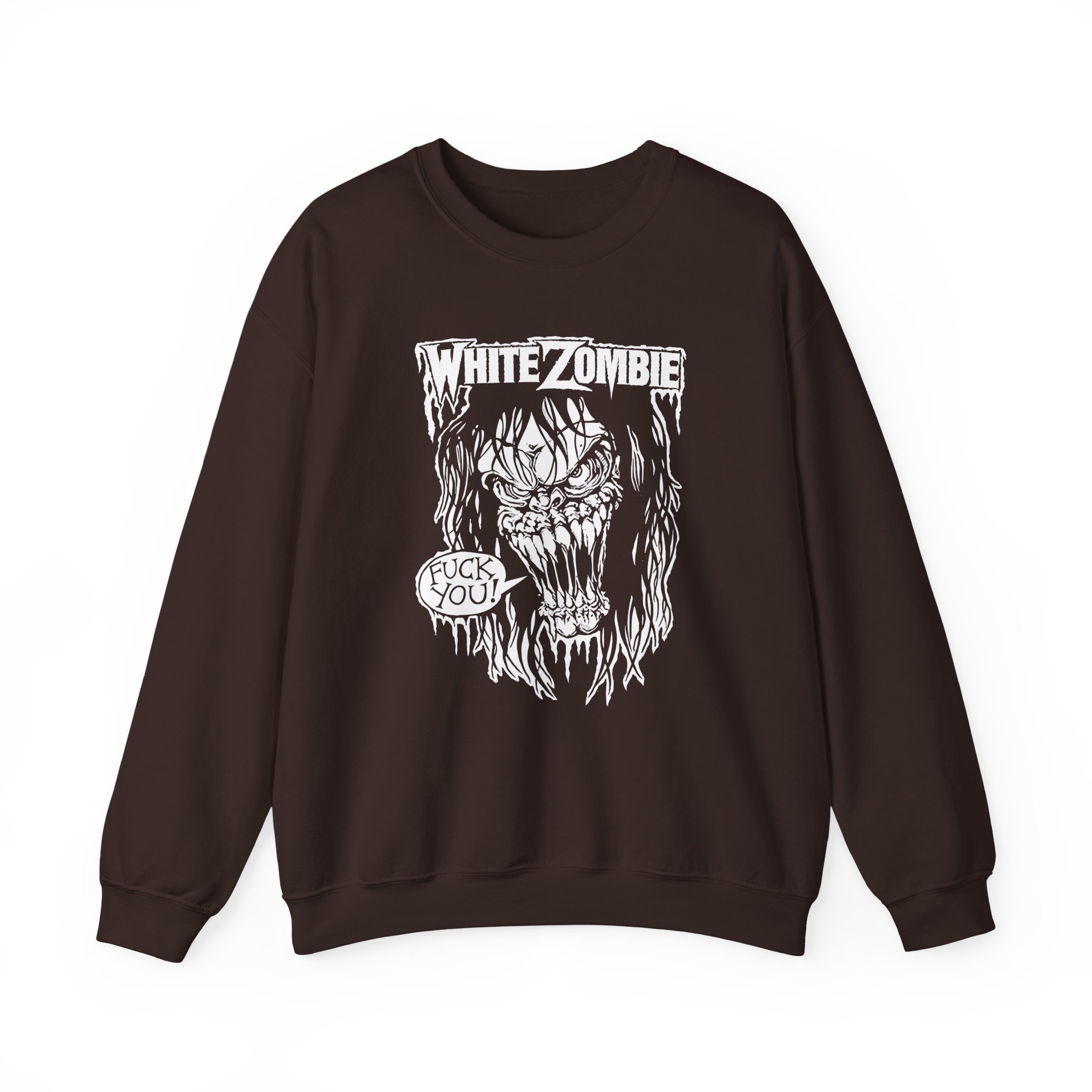 White Zombie F You Unisex Heavy Blendâ„¢ Crewneck Sweatshirt