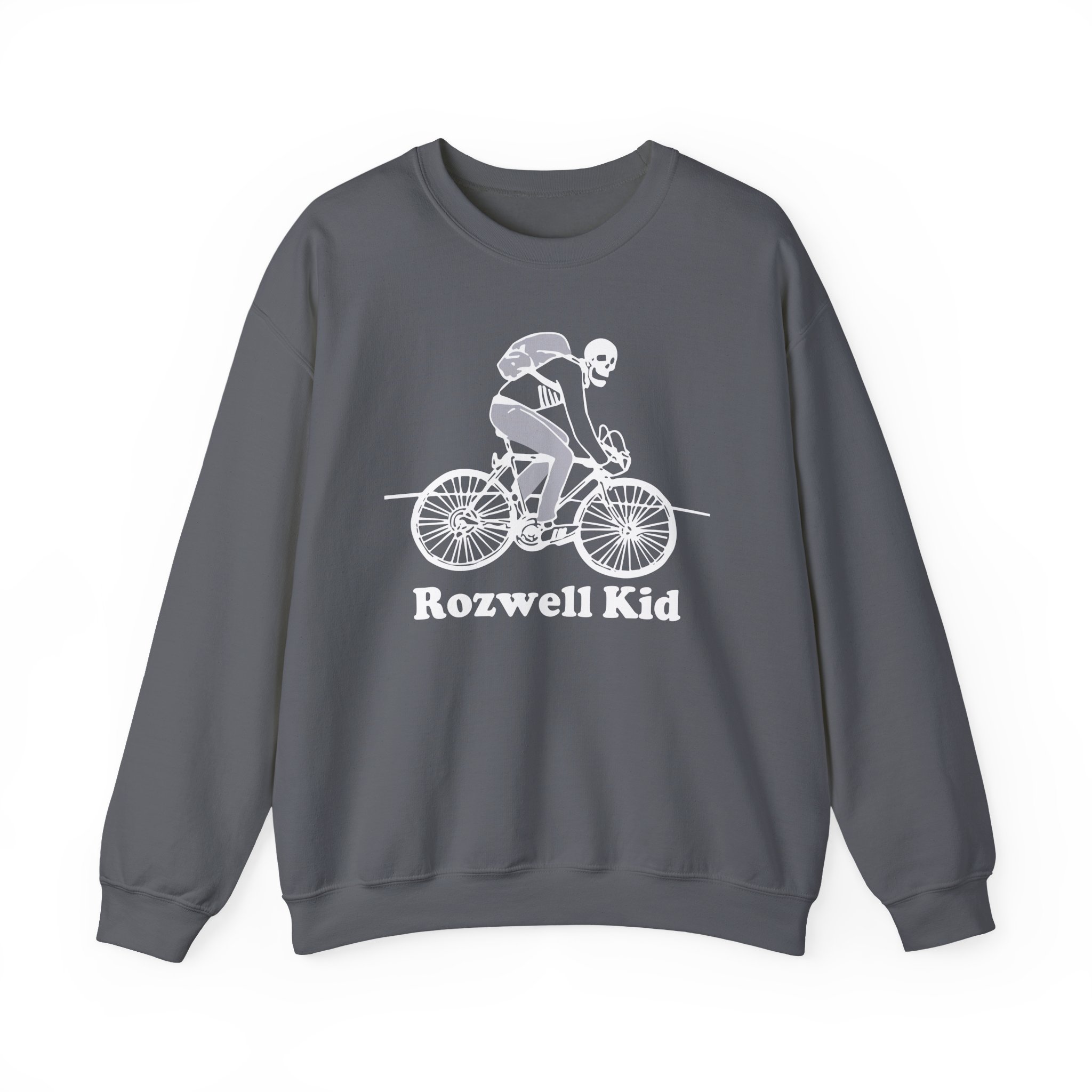 Rozwell Kid Bicycle Skeleton Unisex Heavy Blendâ„¢ Crewneck Sweatshirt