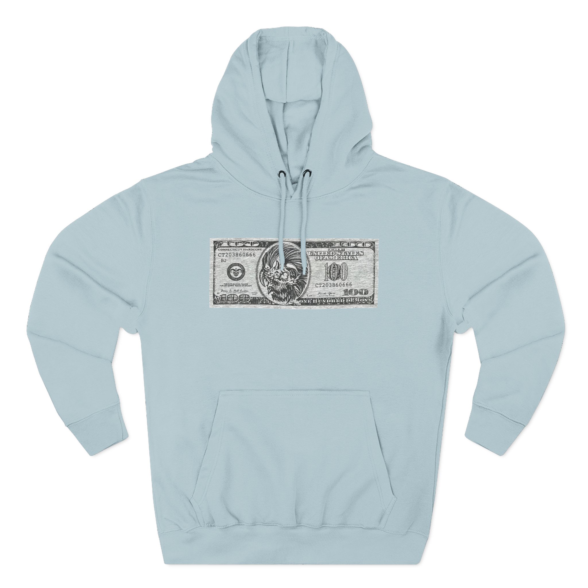 100 Demons Connecticut Hardcore Three-Panel Fleece Hoodie