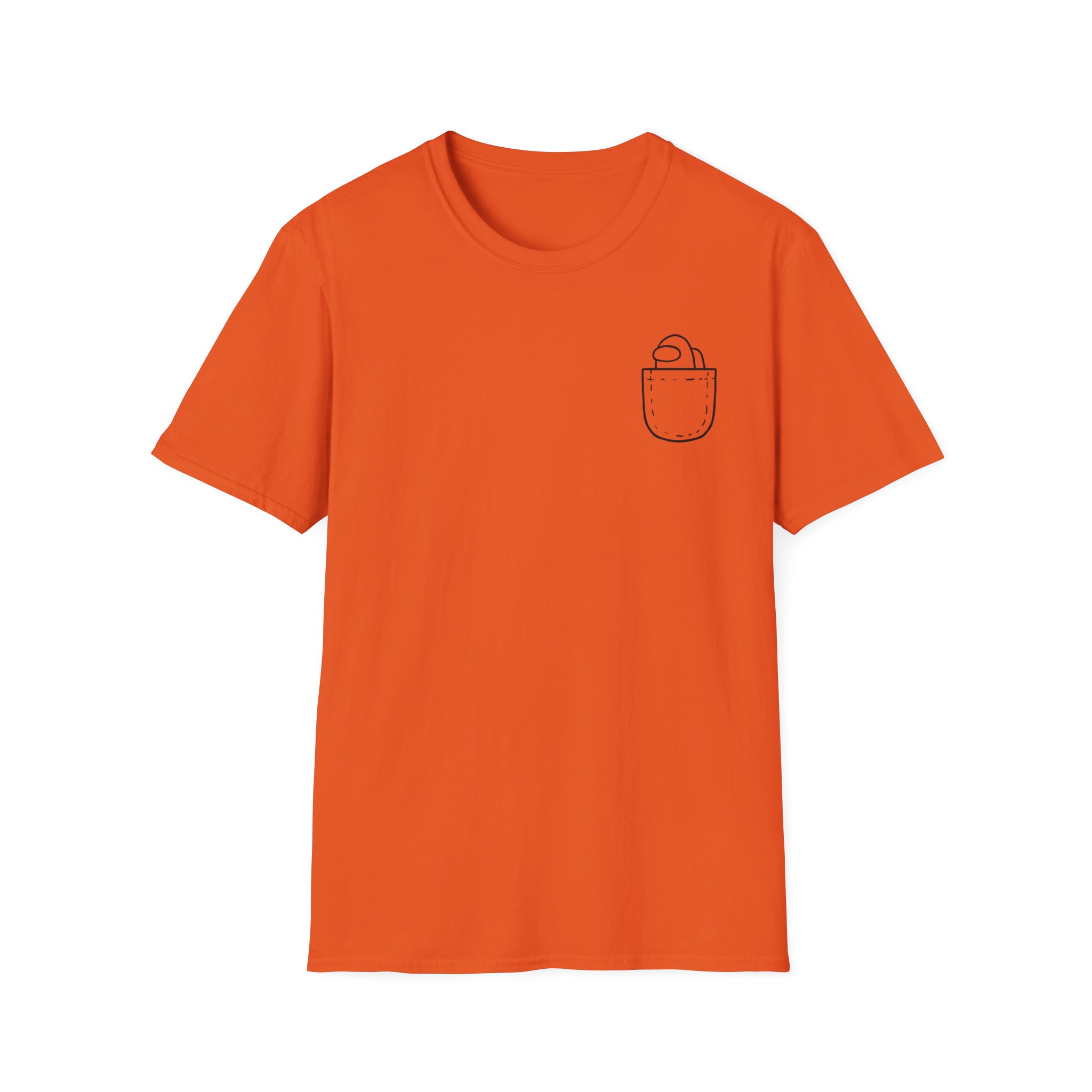 Among Us Mini Crewmate Pocket Unisex Softstyle T-Shirt