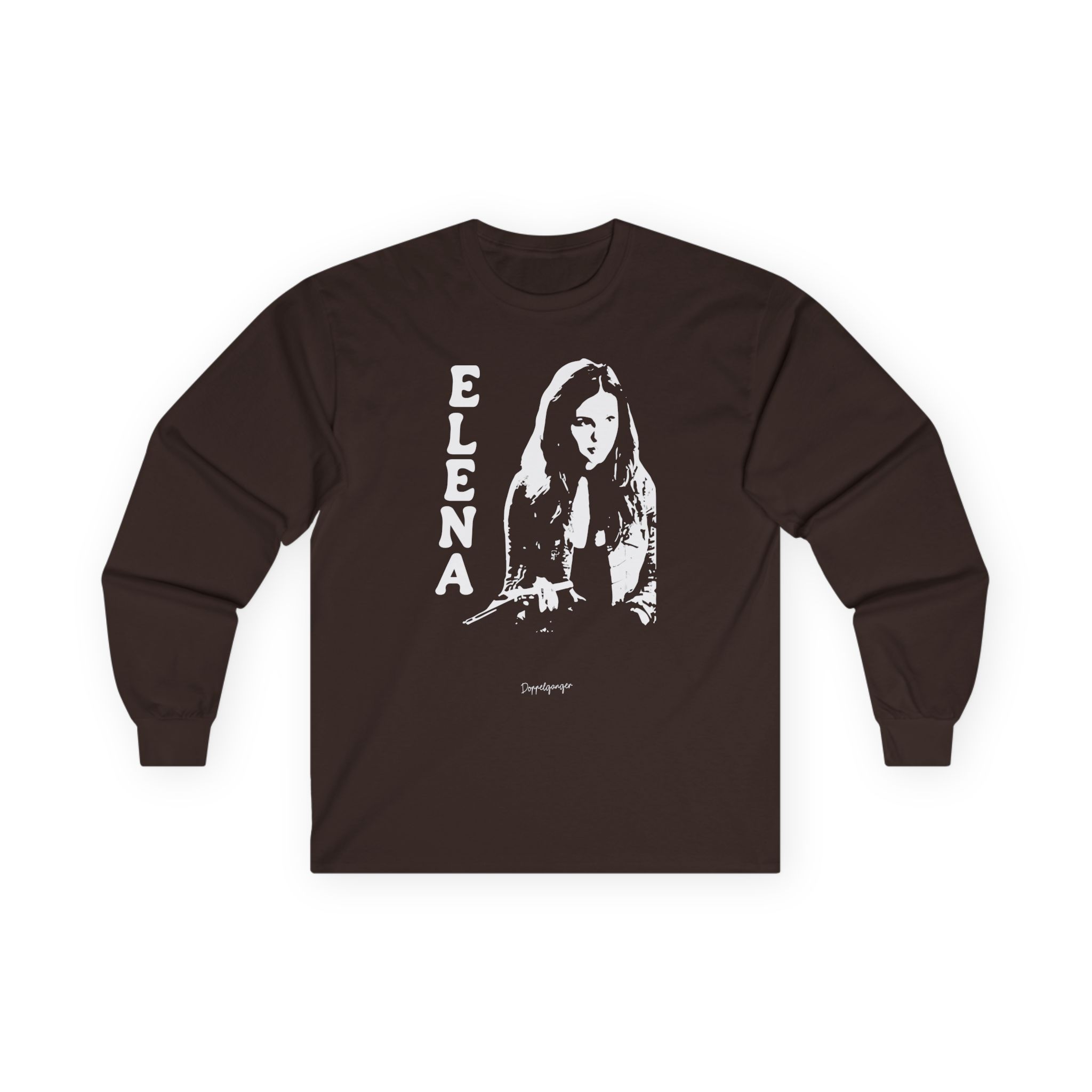 Nina Dobrev Reversible Doppelganger Unisex Ultra Cotton Long Sleeve Tee