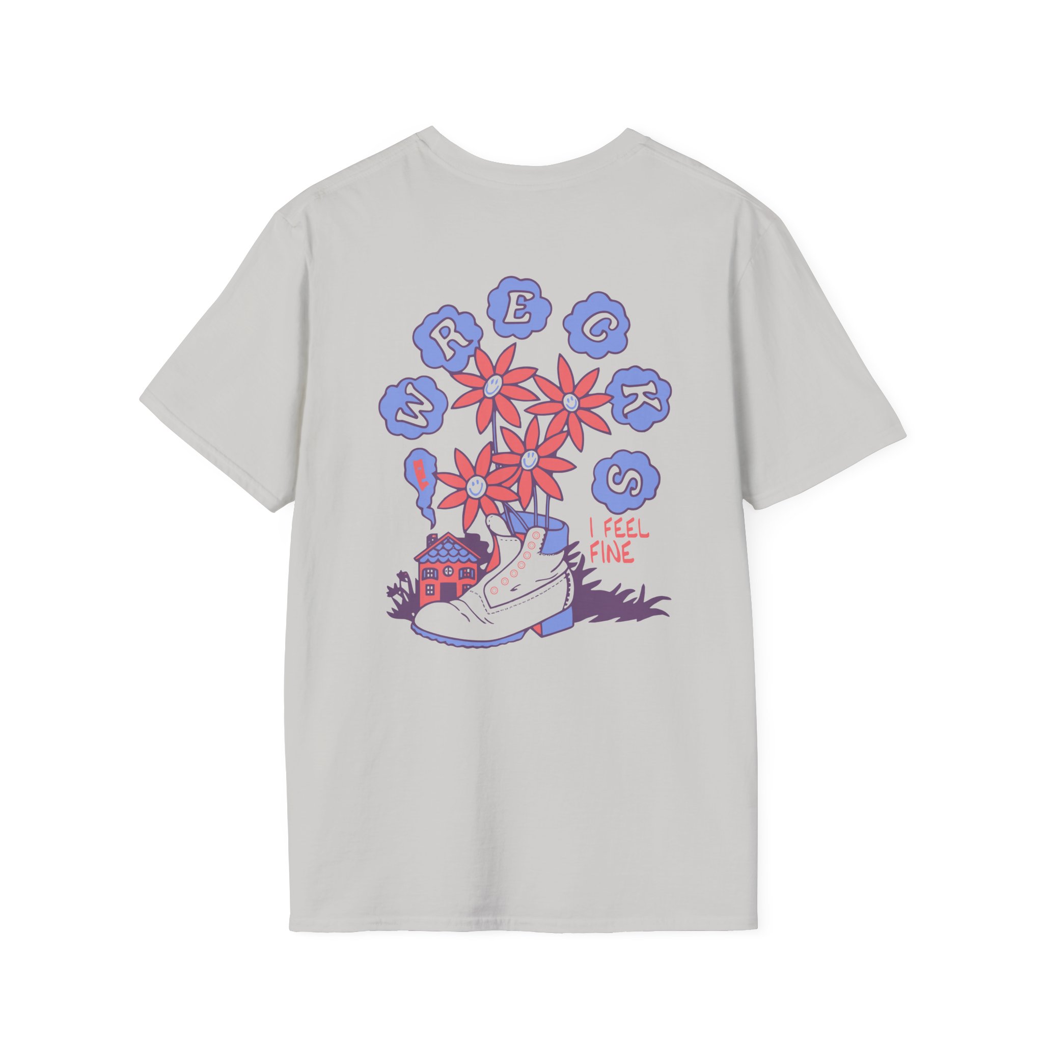 The Wrecks Floral Unisex Softstyle T-Shirt