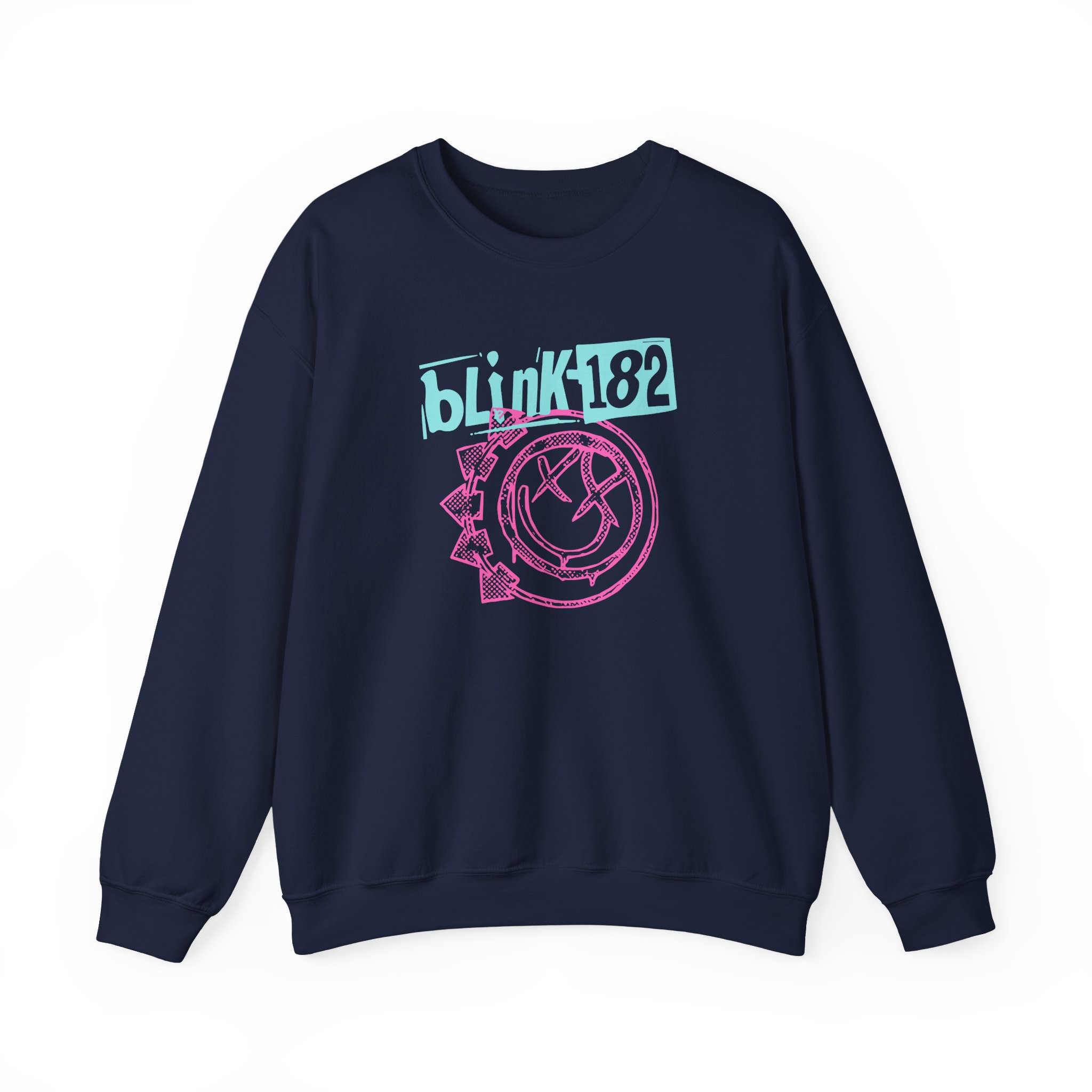 Blink 182 Smiley Crop Unisex Heavy Blendâ„¢ Crewneck Sweatshirt