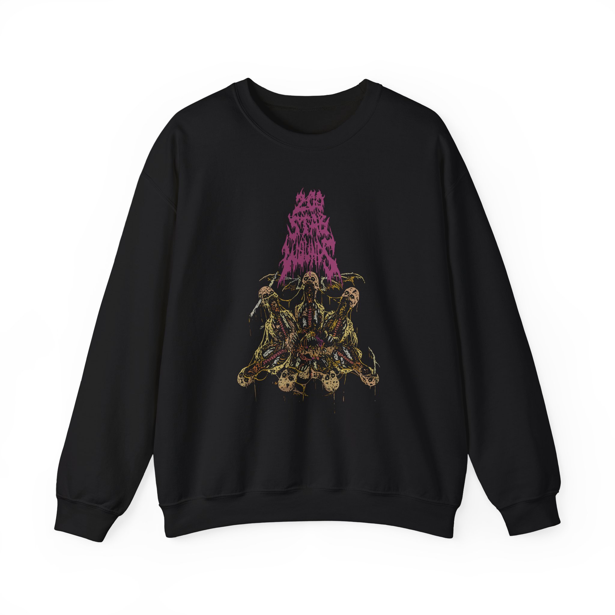 200 Stab Wounds Wing Skulls Unisex Heavy Blendâ„¢ Crewneck Sweatshirt