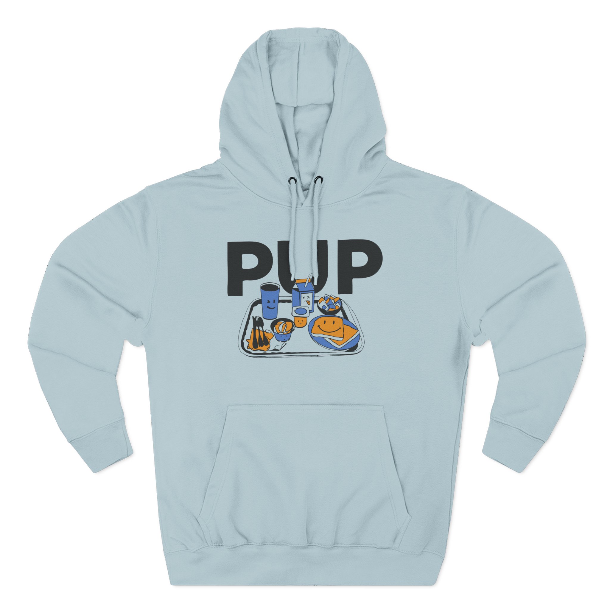 Pup Lunch Tray Three-Panel Fleece Hoodie