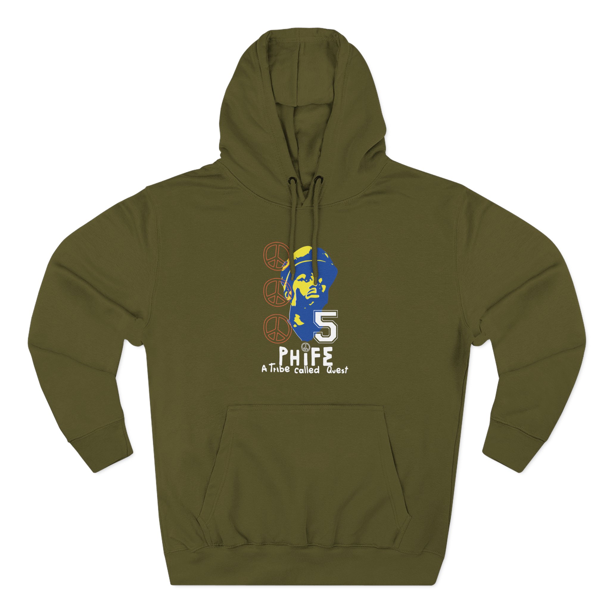 A Tribe Called Quest Phife Peace Three-Panel Fleece Hoodie