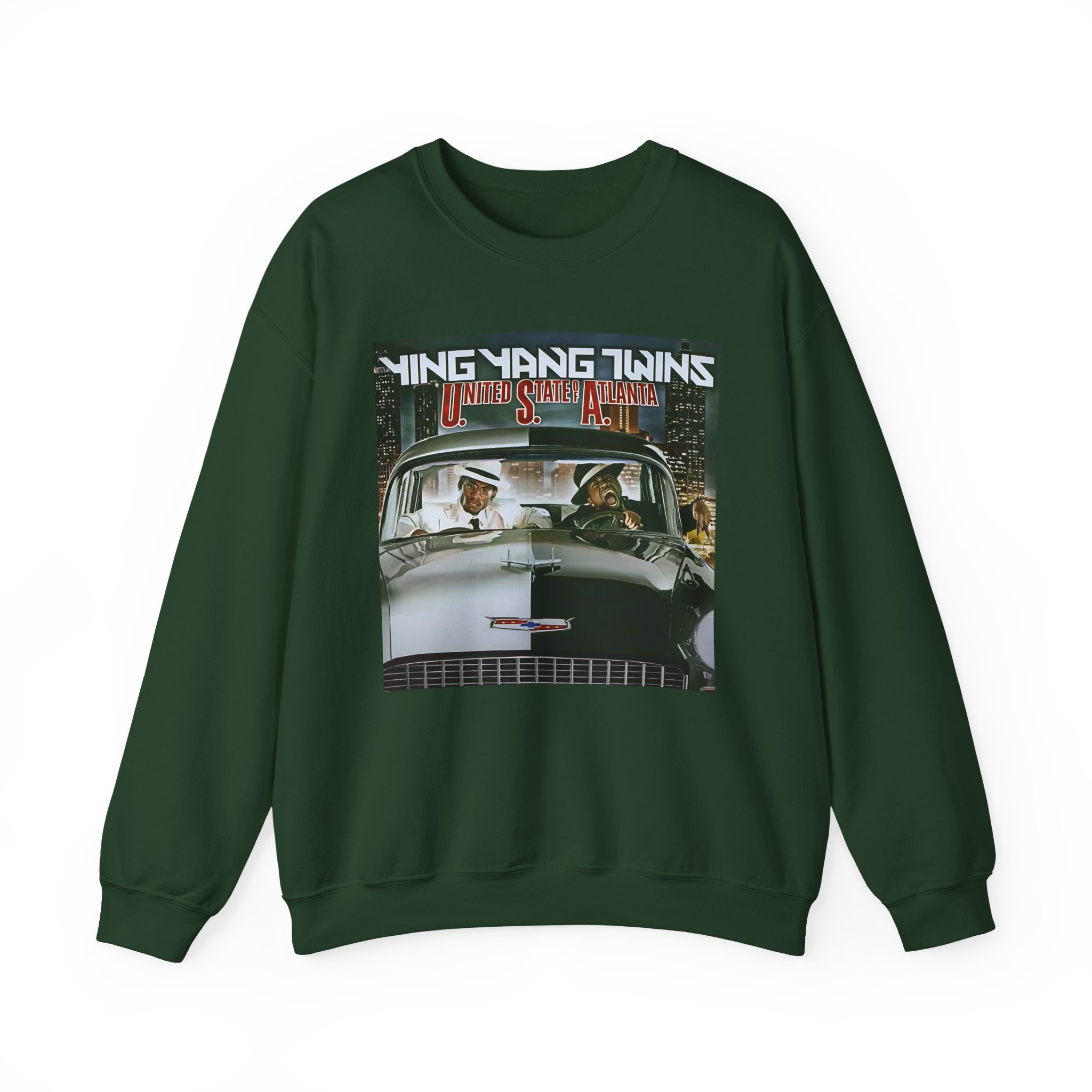 Ying Yang Twins United State Of Atlanta Album Cover Unisex Heavy Blendâ„¢ Crewneck Sweatshirt