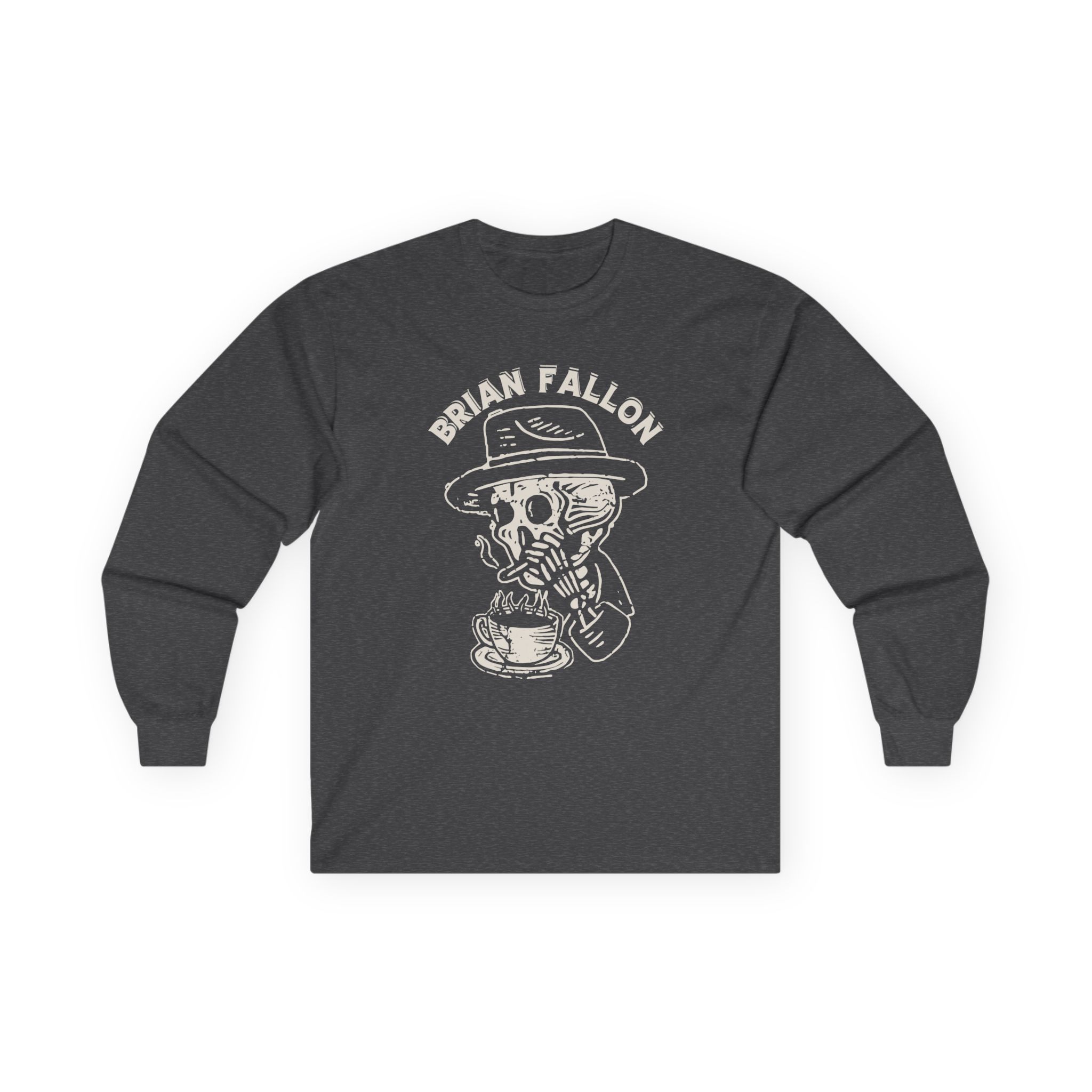 Brian Fallon Smoking Skeleton Unisex Ultra Cotton Long Sleeve Tee