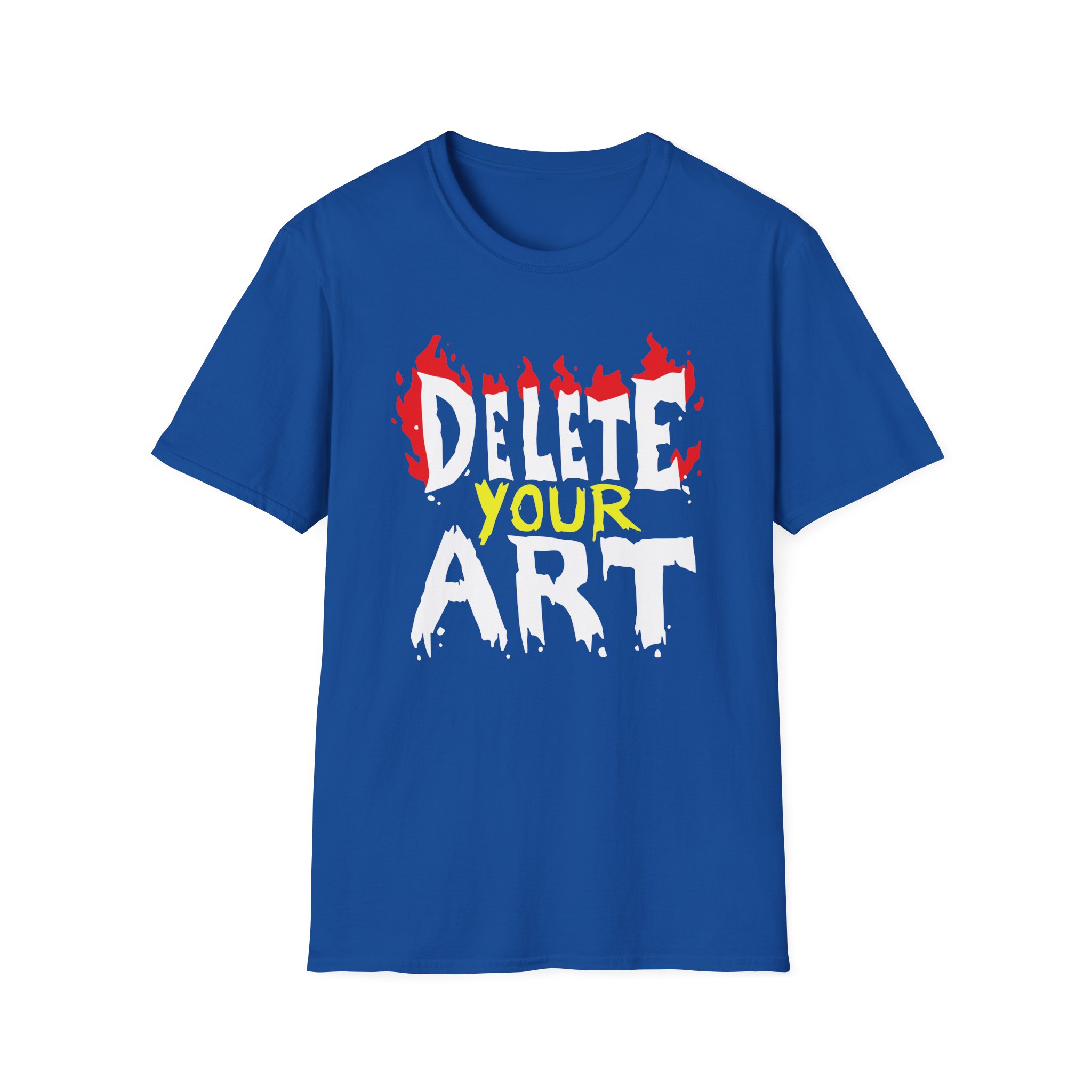 Drawfee Delete Your Art Unisex Softstyle T-Shirt