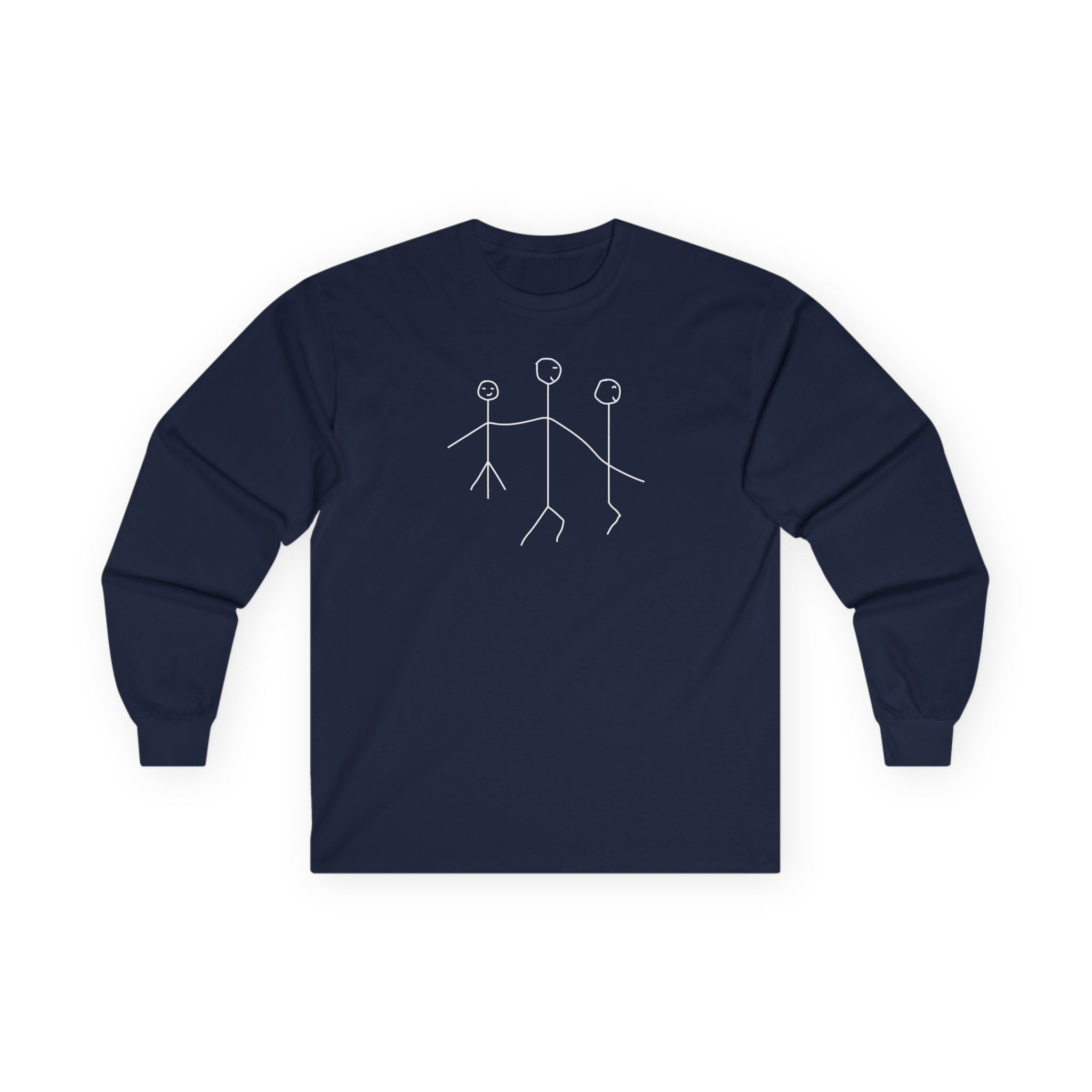 Leith Ross Stick Figures Unisex Ultra Cotton Long Sleeve Tee