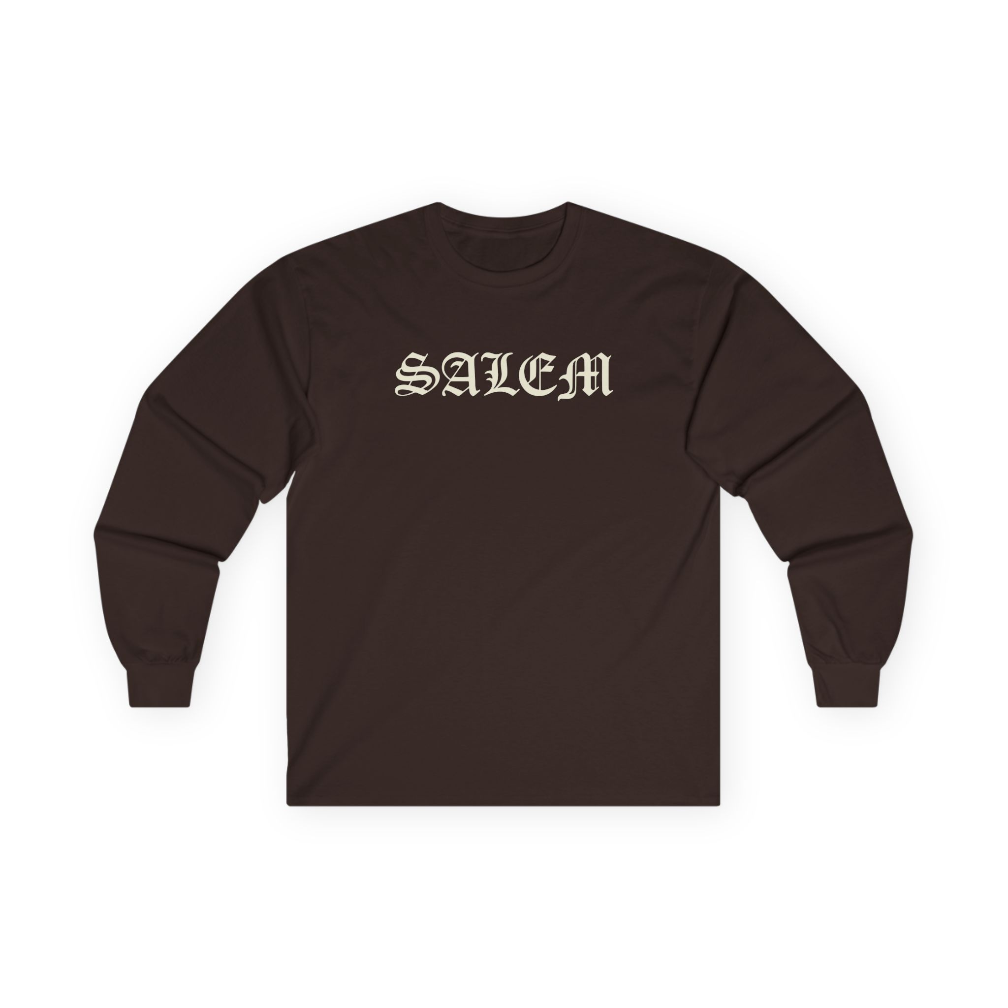 Salem Old English Unisex Ultra Cotton Long Sleeve Tee