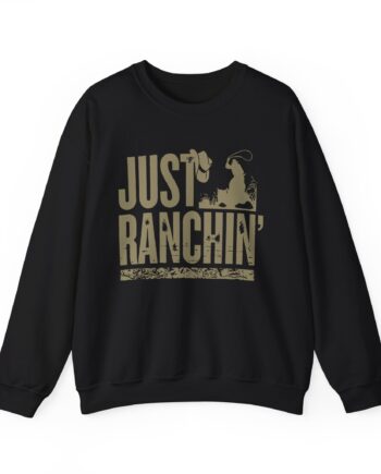 Dale Brisby Just Ranchin Silhouette Unisex Heavy Blend™ Crewneck Sweatshirt