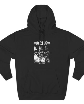 Wormrot Left to Rot Cover Three-Panel Fleece Hoodie