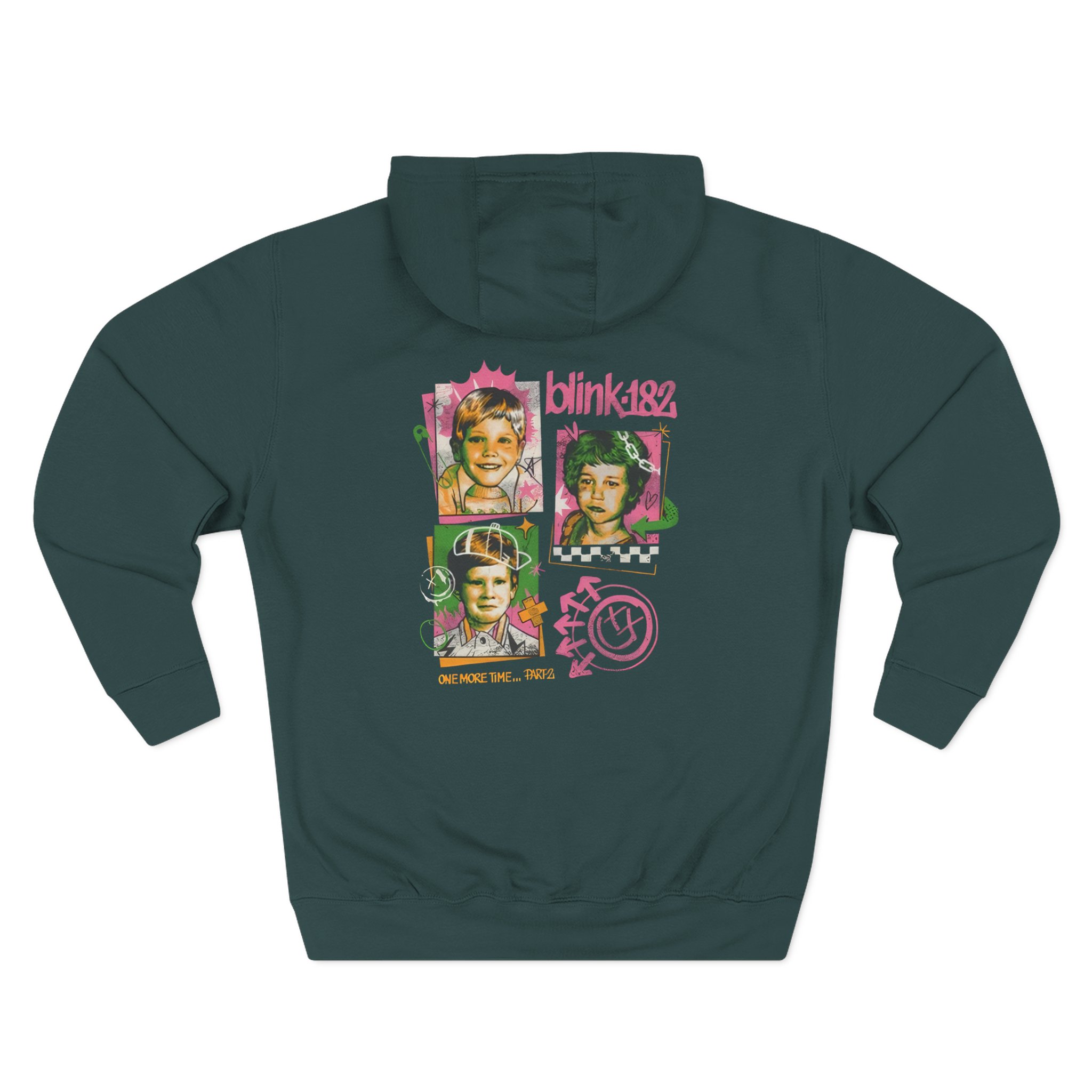 Blink 182 One More Time...part 2 Three-Panel Fleece Hoodie