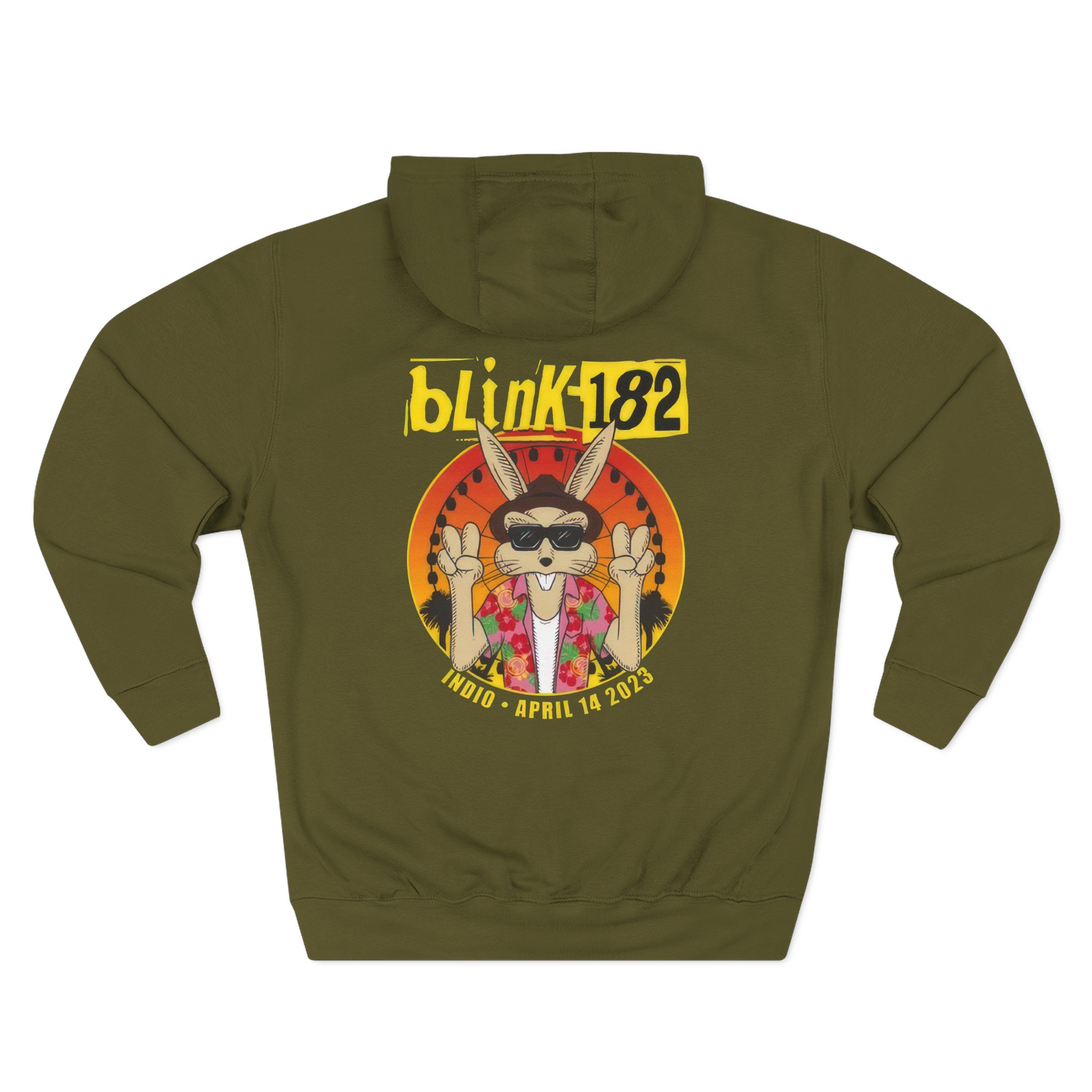 Blink 182 Coachella San Diego 2023 Three-Panel Fleece Hoodie