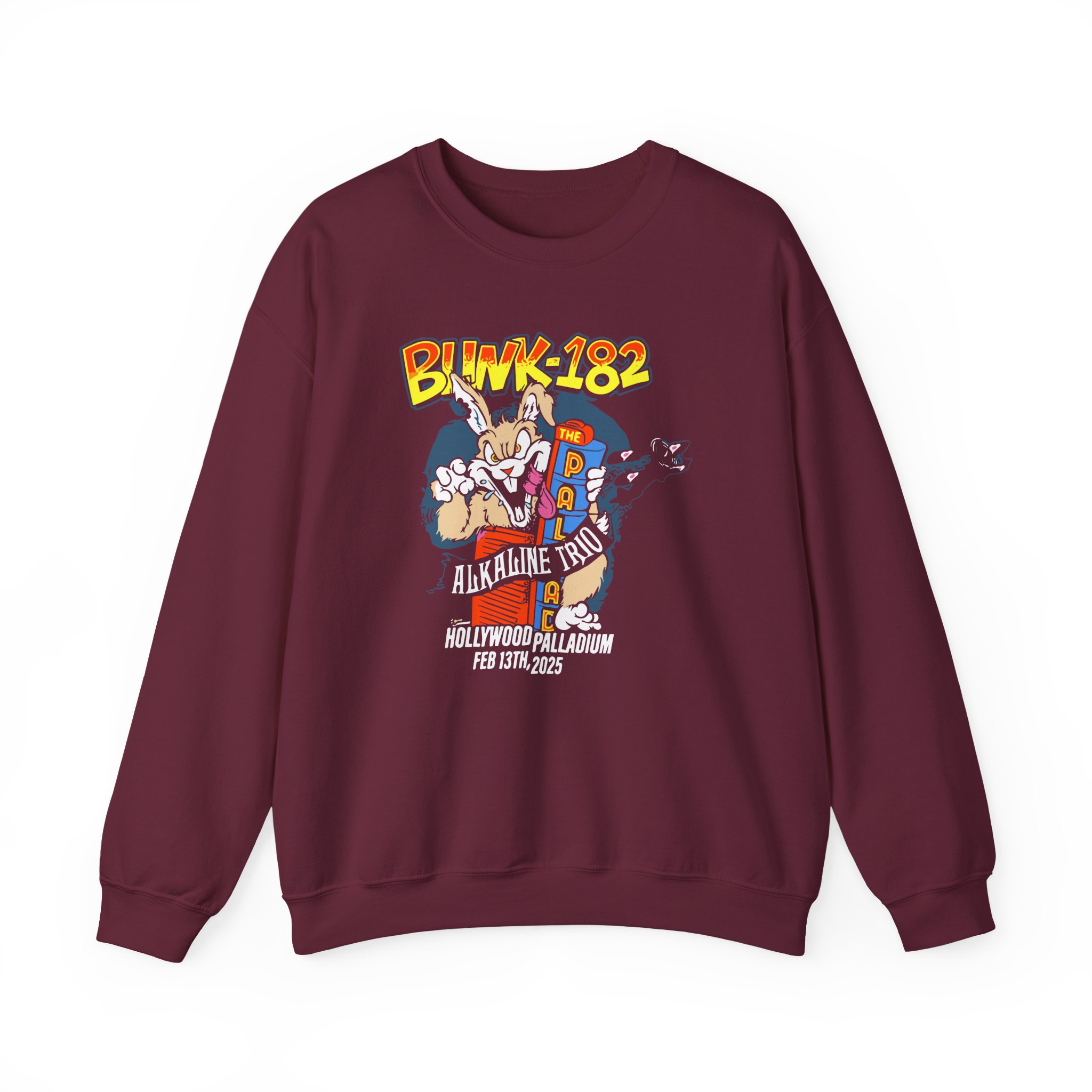Blink 182 La Fire Aid Unisex Heavy Blendâ„¢ Crewneck Sweatshirt