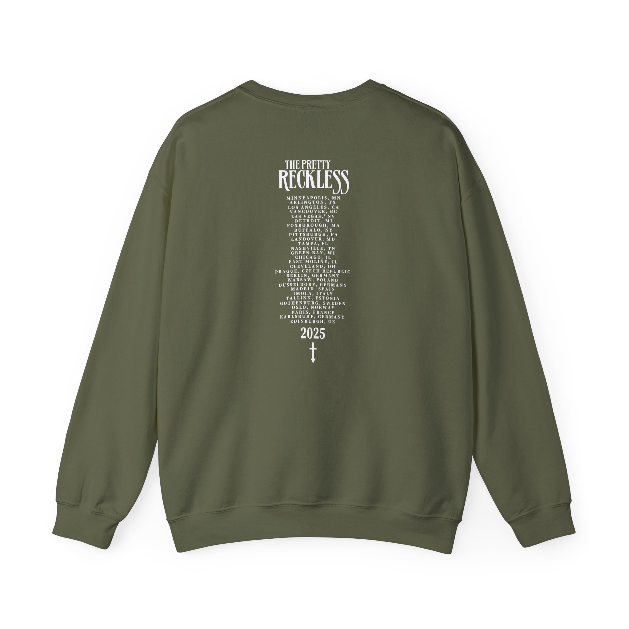 The Pretty Reckless 2025 Tour Unisex Heavy Blend Crewneck Sweatshirt