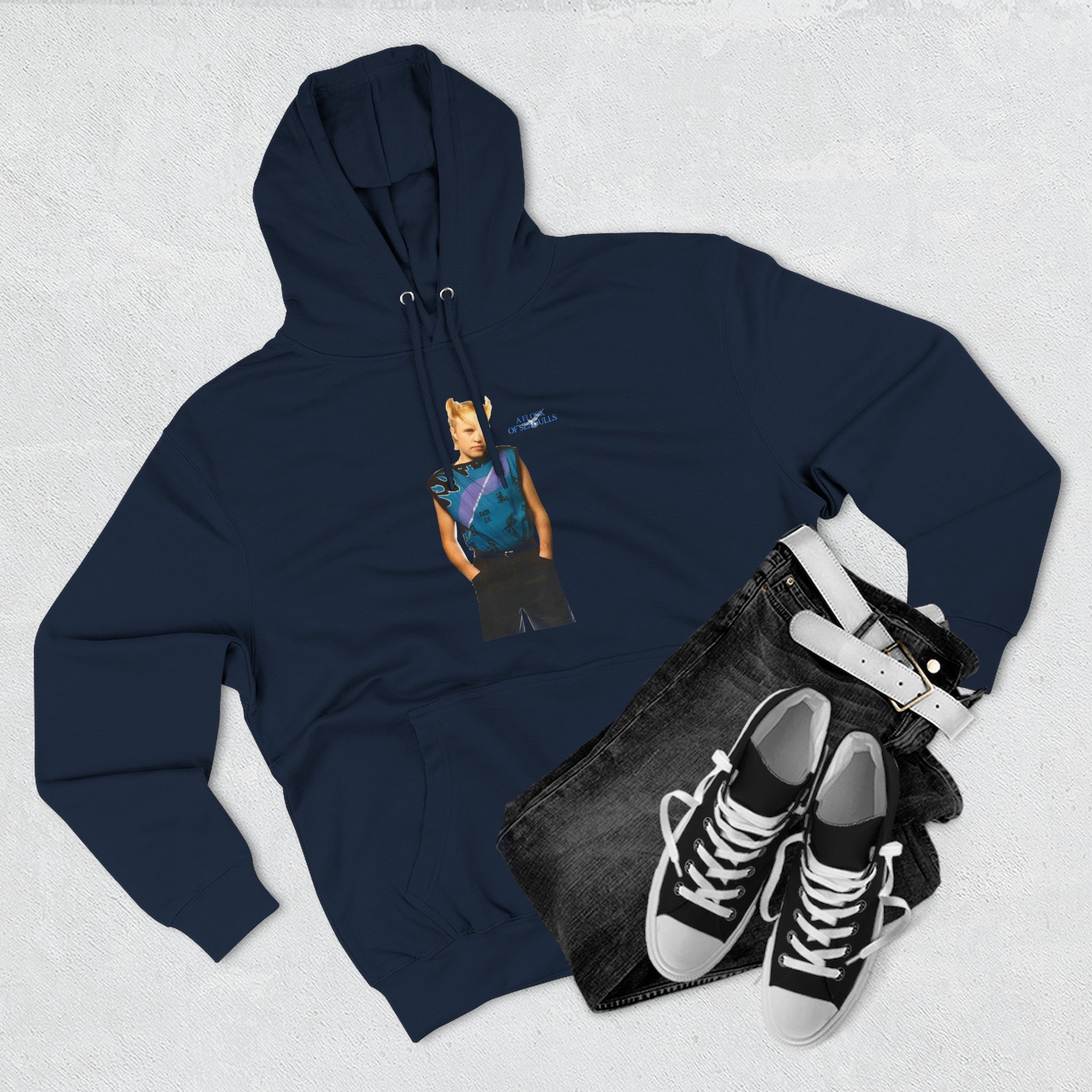 A Flock of Seagulls Mike Score Three-Panel Fleece Hoodie