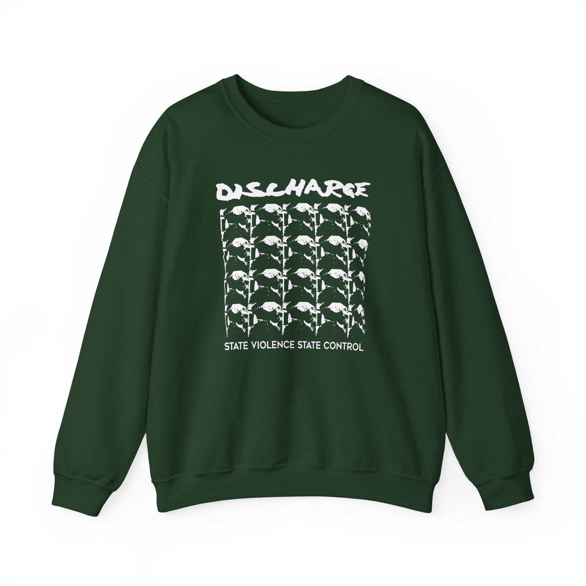 Discharge State Violence State Control Unisex Heavy Blendâ„¢ Crewneck Sweatshirt
