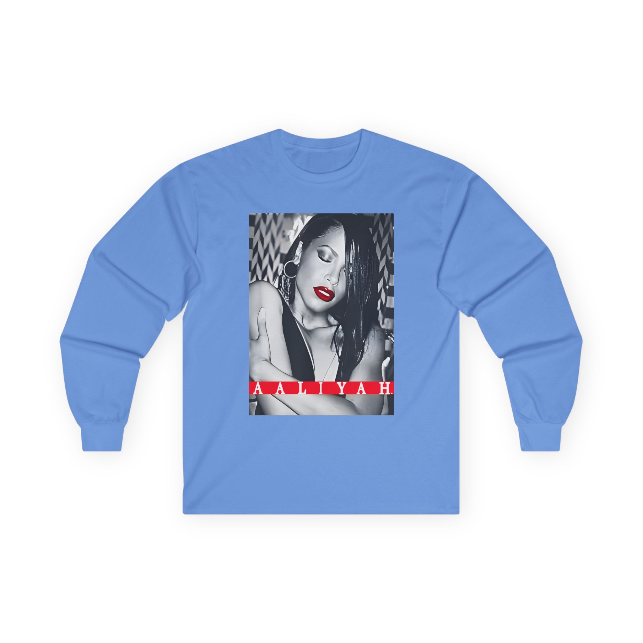 Aaliyah Red Lips Unisex Ultra Cotton Long Sleeve Tee
