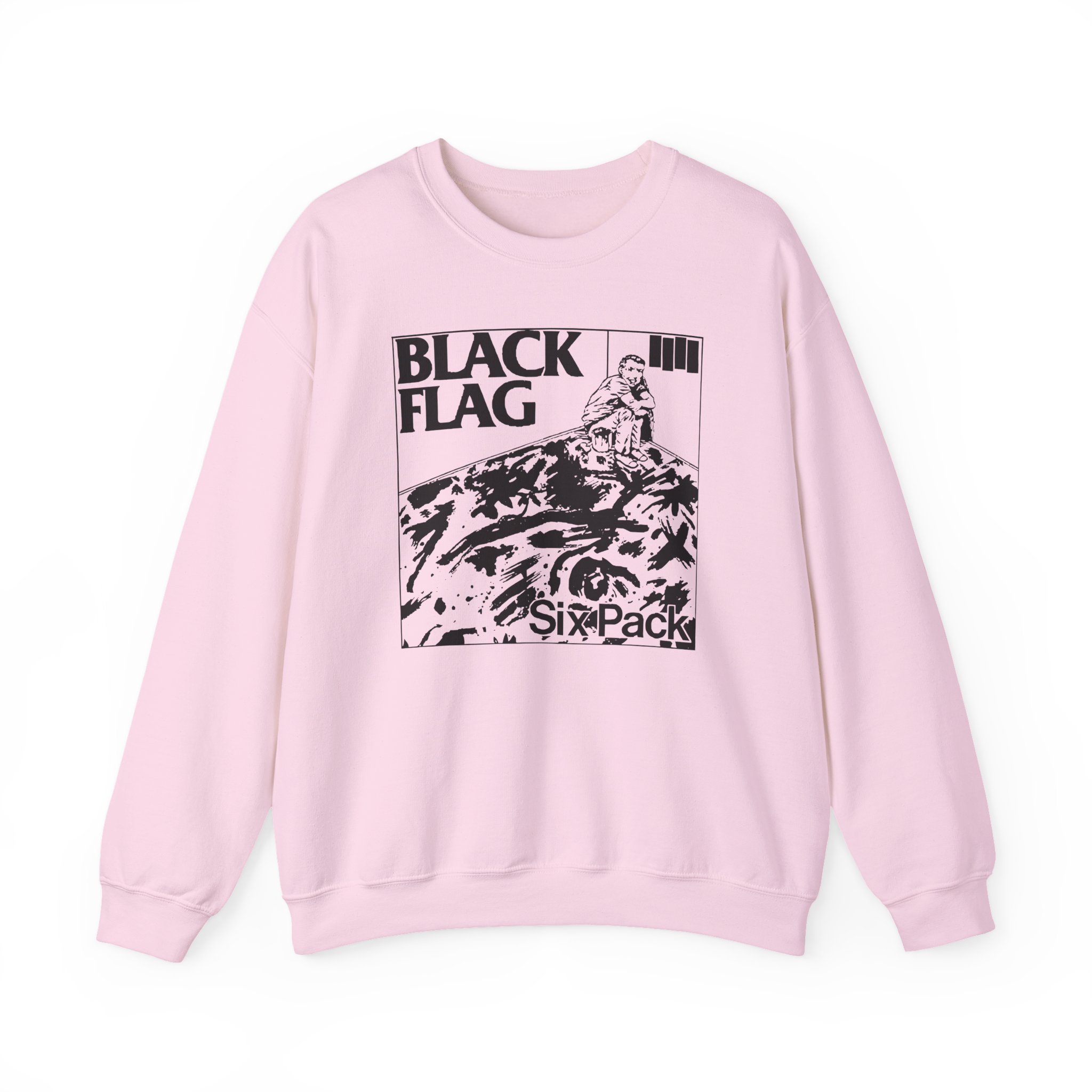 Black Flag Six Pack Unisex Heavy Blendâ„¢ Crewneck Sweatshirt