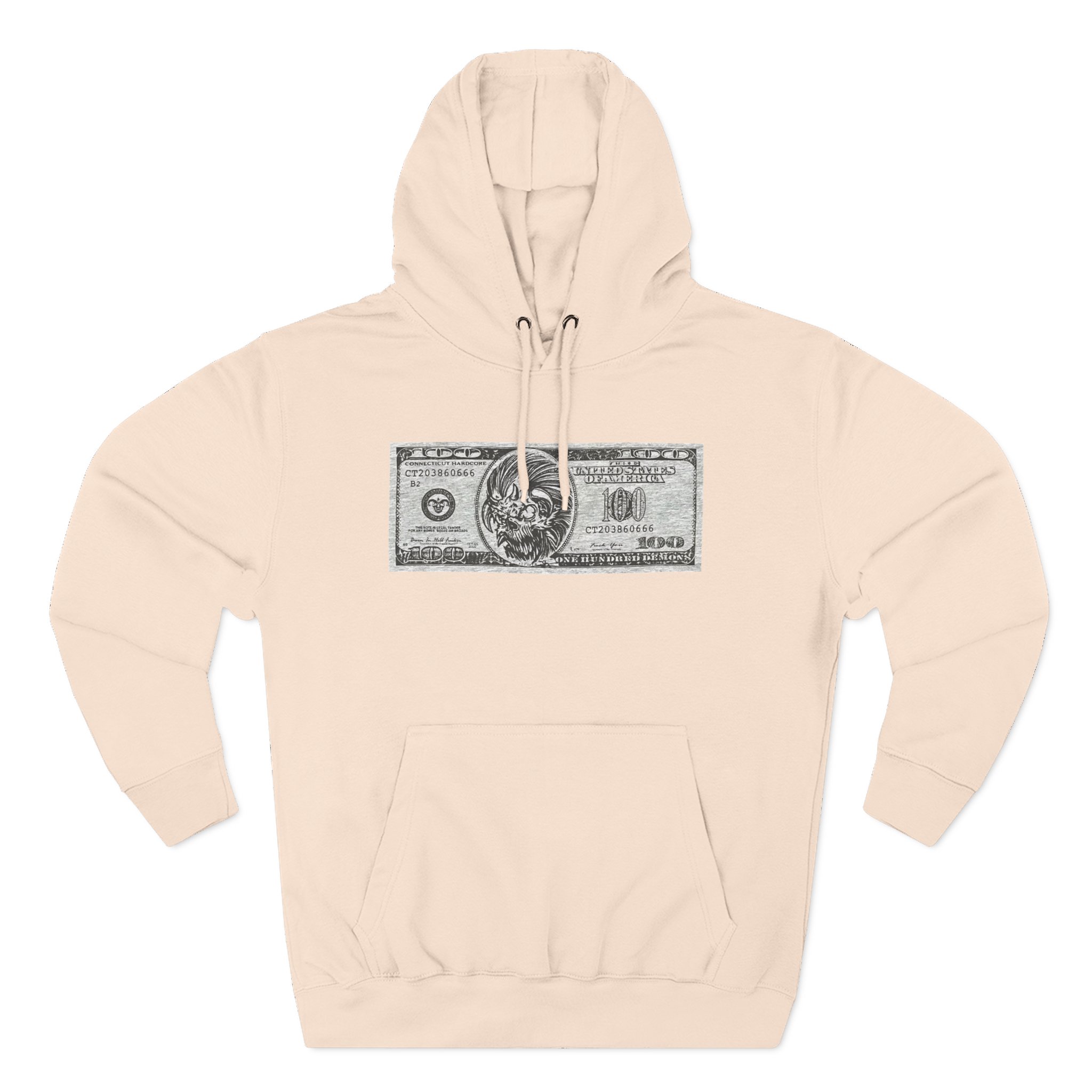 100 Demons Connecticut Hardcore Three-Panel Fleece Hoodie