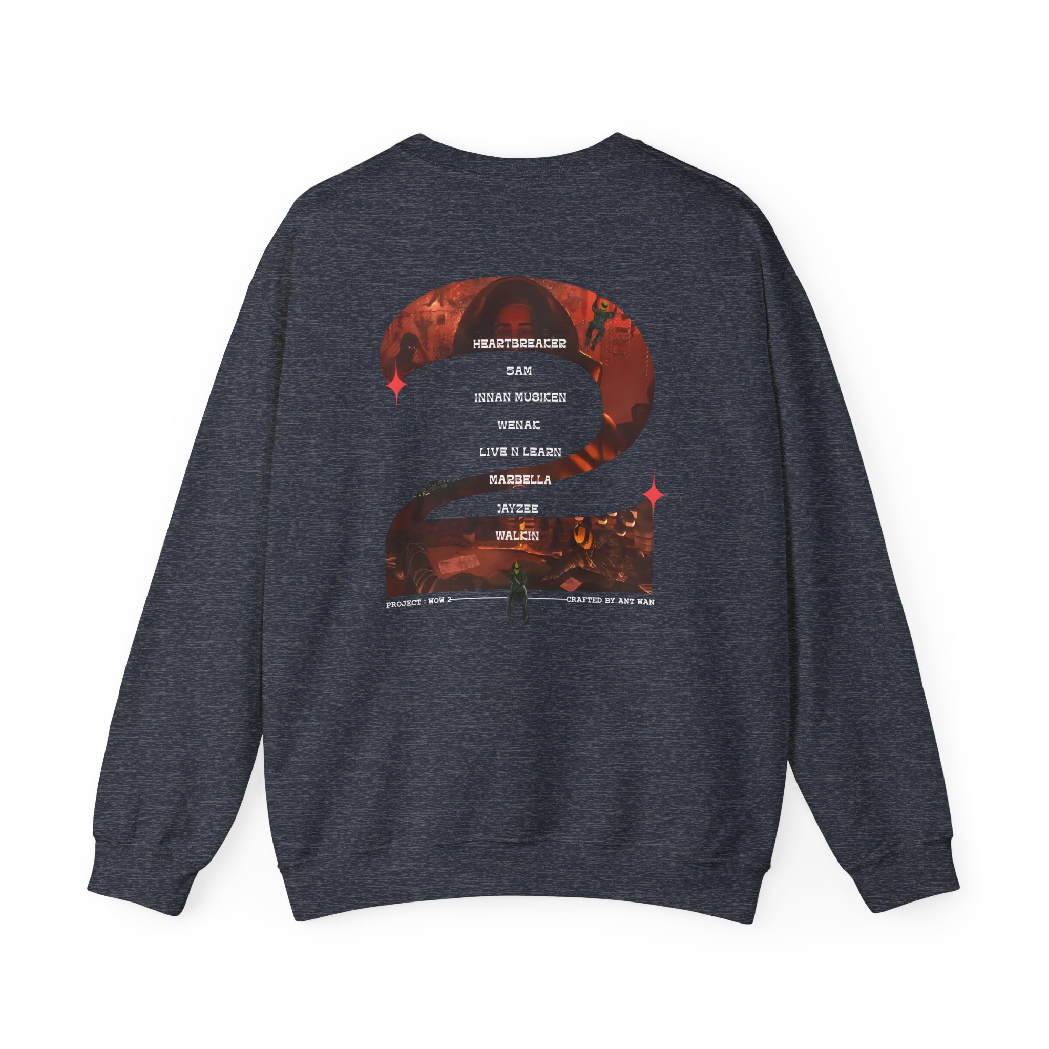 Antwan Släpper Wow 2 Unisex Heavy Blend™ Crewneck Sweatshirt