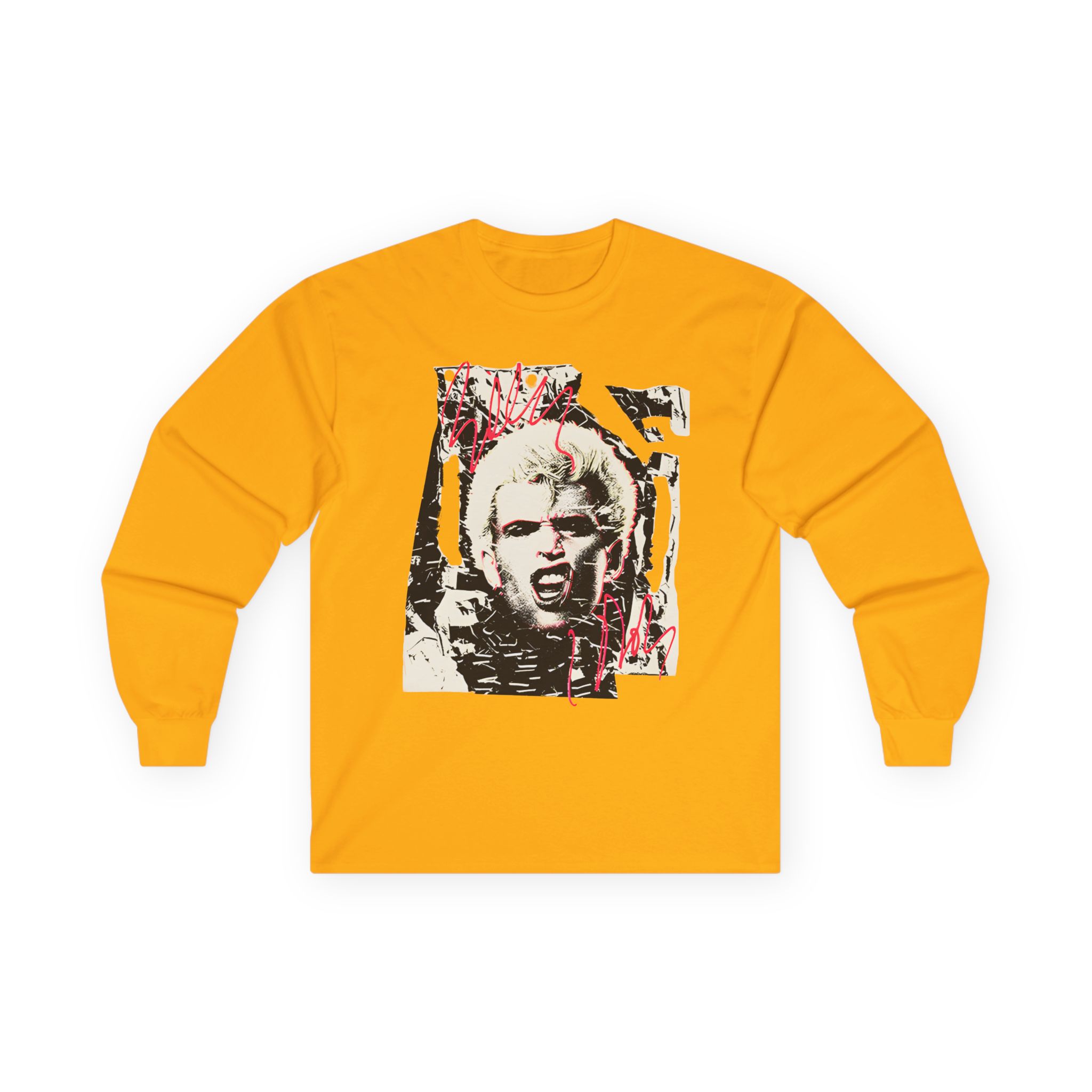 Billy Idol Shattered Photo Unisex Ultra Cotton Long Sleeve Tee