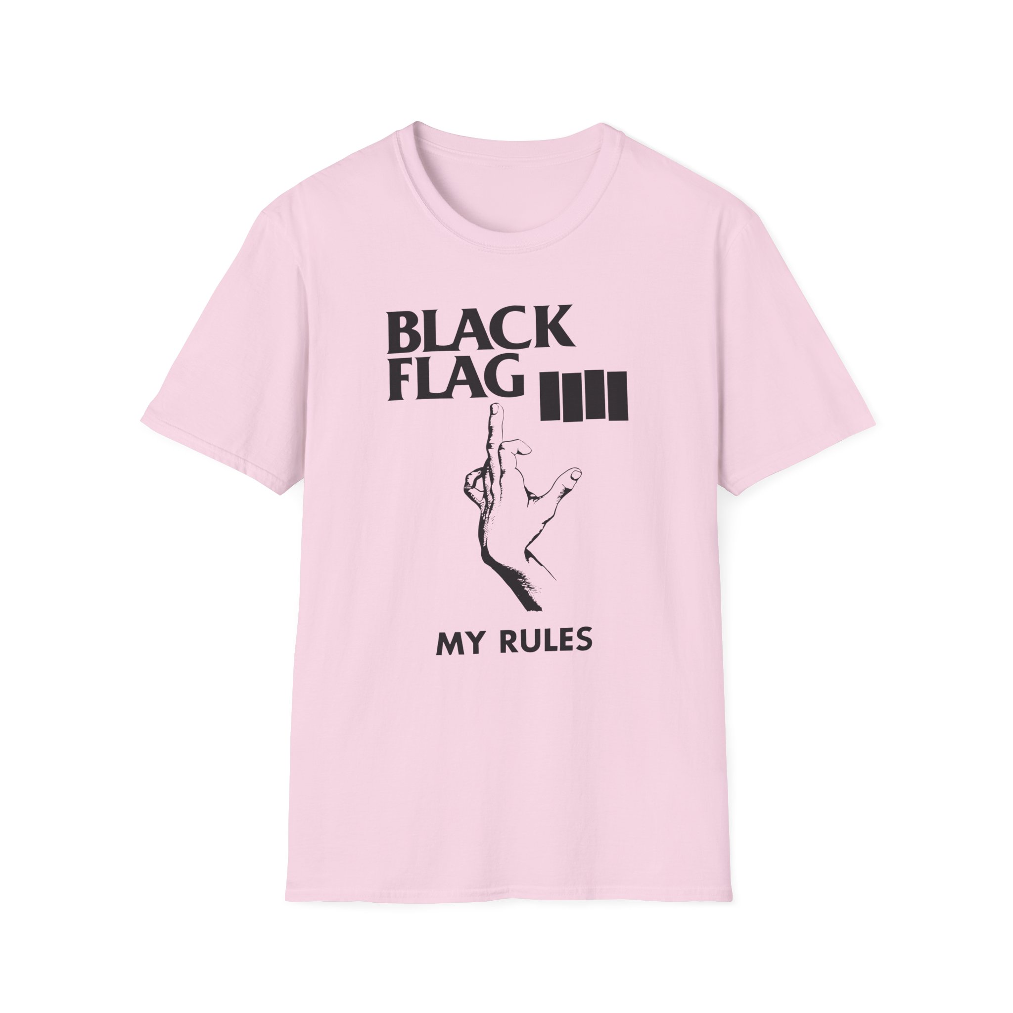 Black Flag My Rules Unisex Softstyle T-Shirt