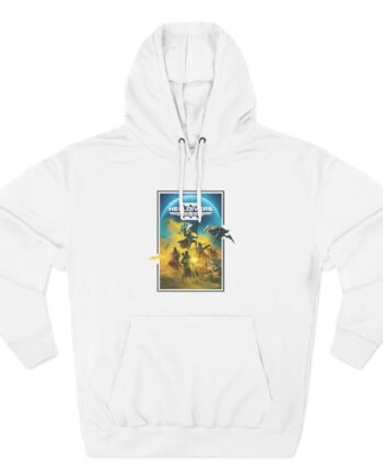 Helldivers Key Art Three-Panel Fleece Hoodie