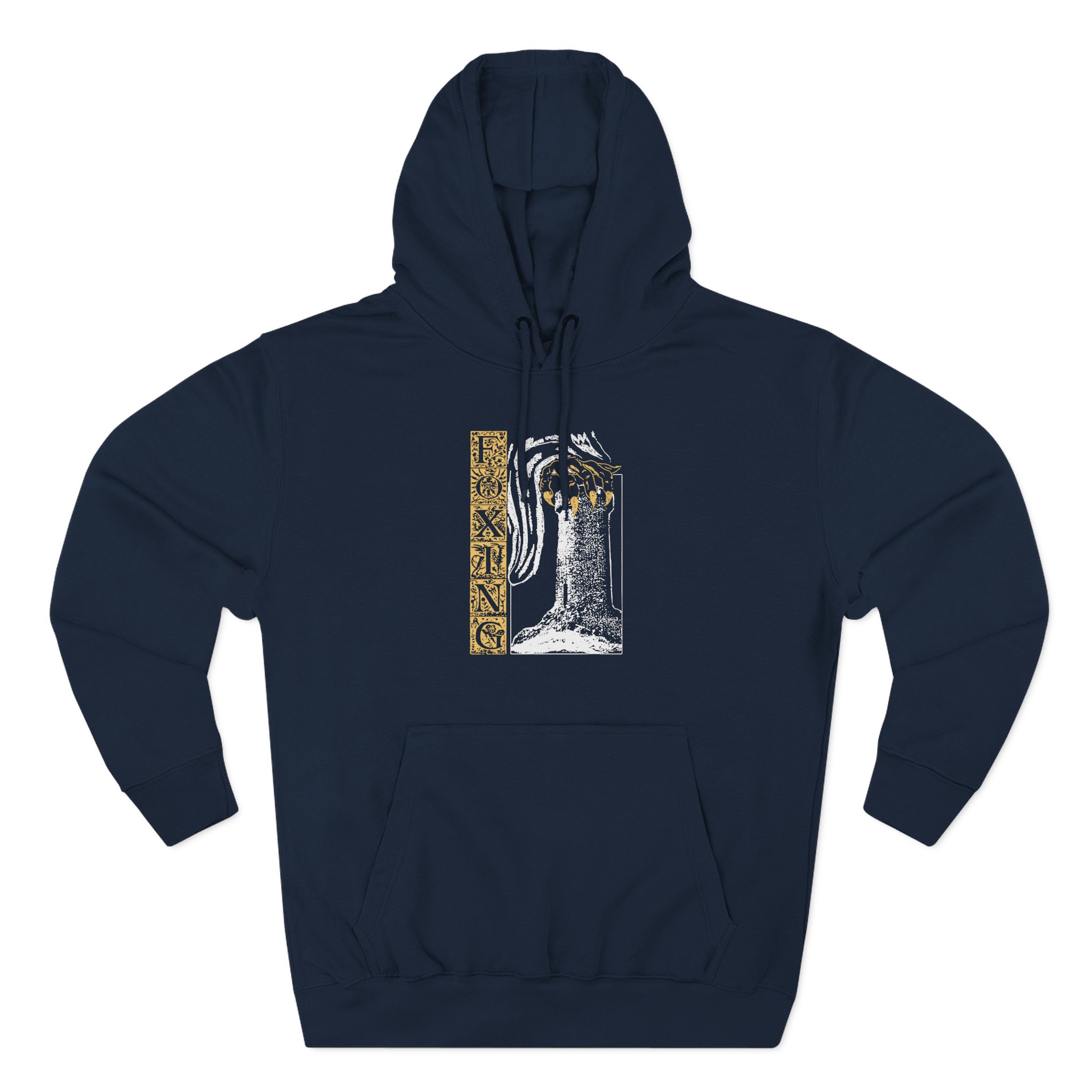 Foxing Castle Three-Panel Fleece Hoodie