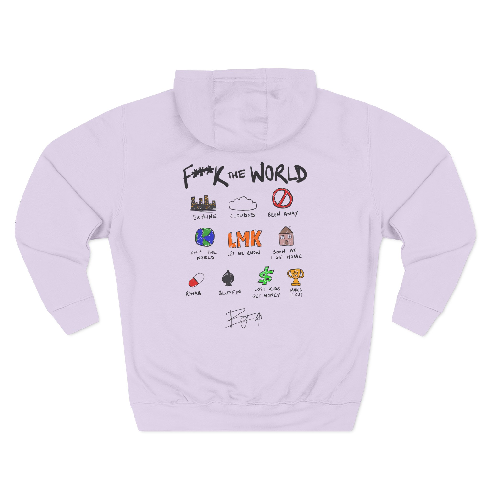 Brent Faiyaz Ftw Notebook Three-Panel Fleece Hoodie