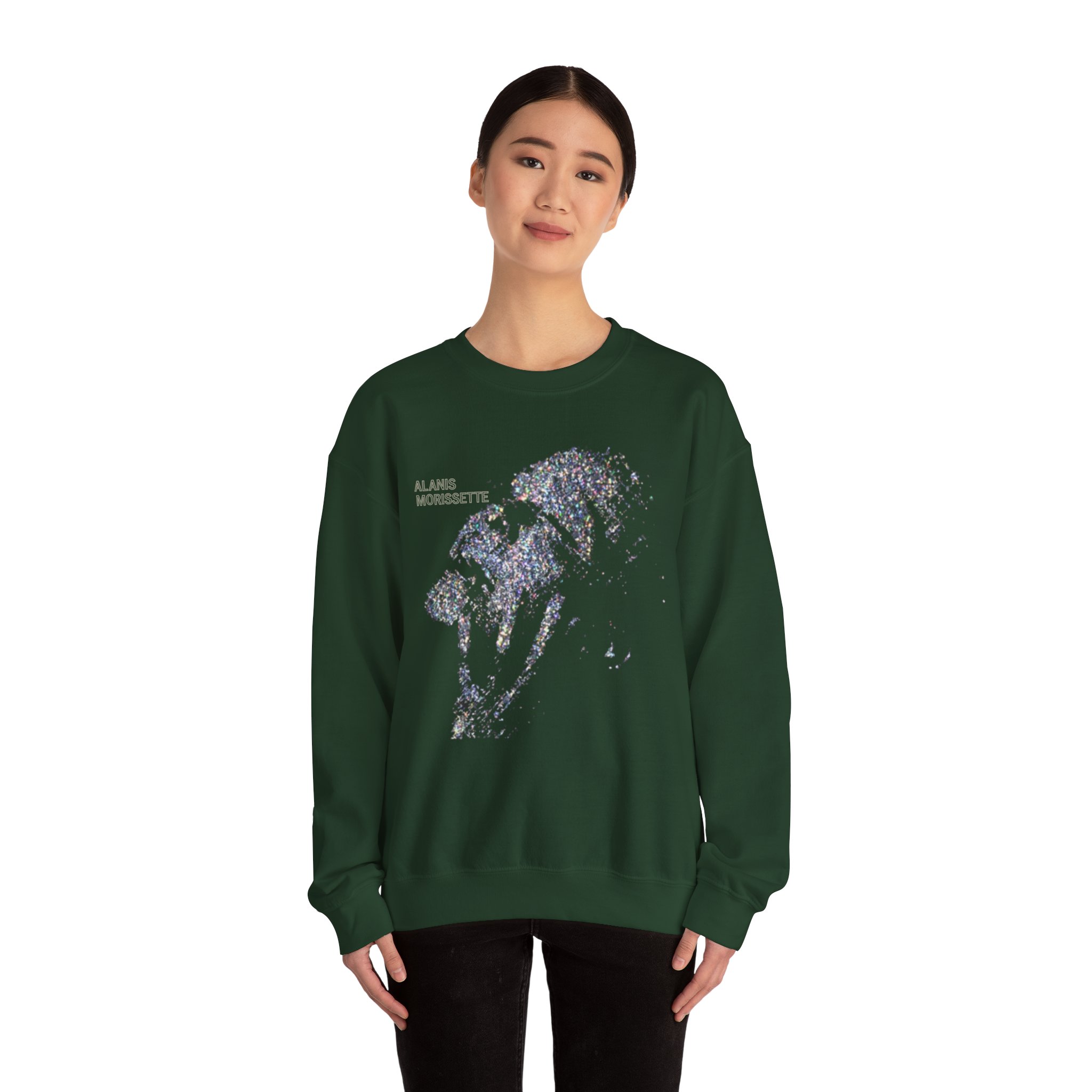 Alanis Morissette Such Pretty Forks Glitter Unisex Heavy Blendâ„¢ Crewneck Sweatshirt