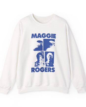 Maggie Rogers Mustard Grid Unisex Heavy Blend™ Crewneck Sweatshirt