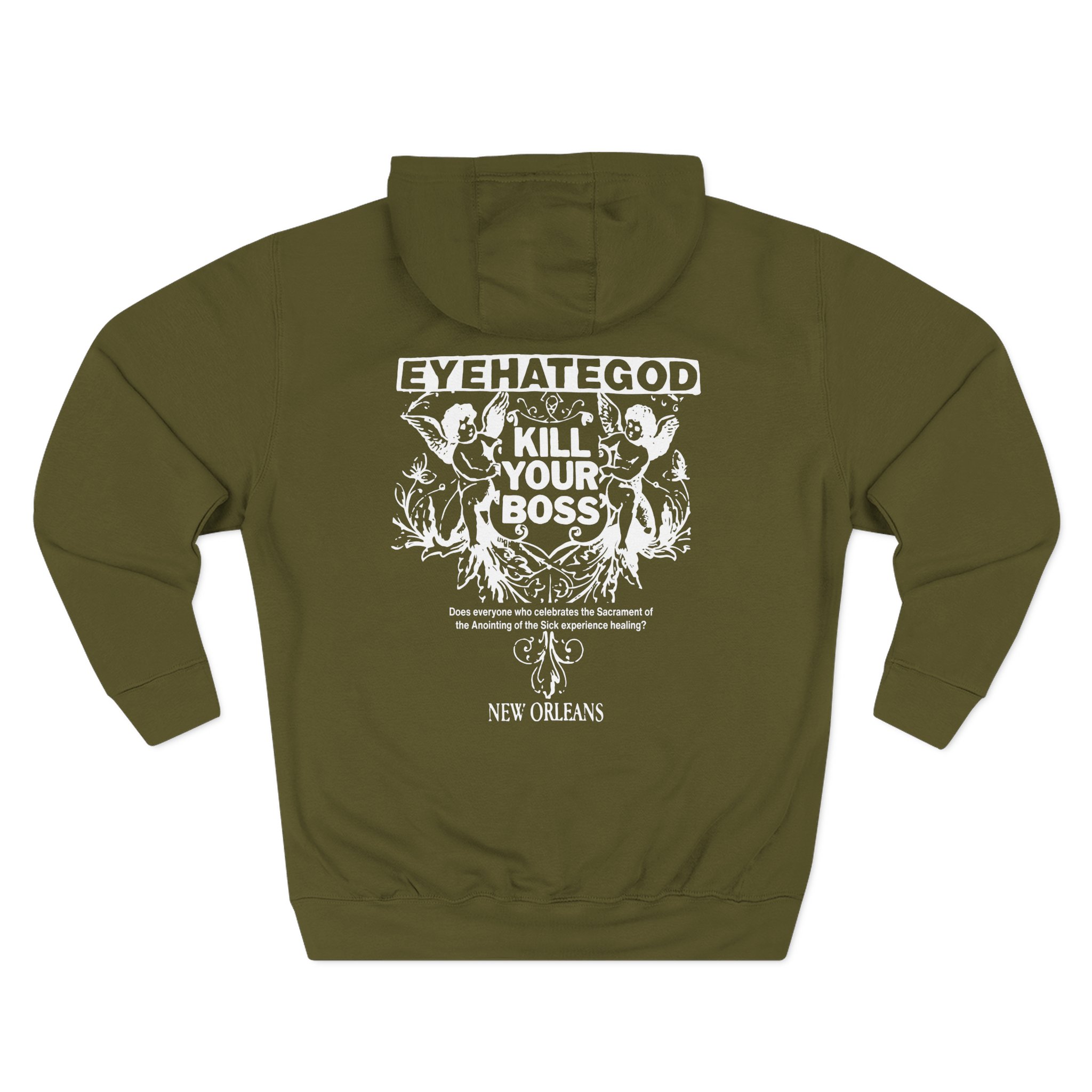 Eyehategod Kill Your Boss Three-Panel Fleece Hoodie