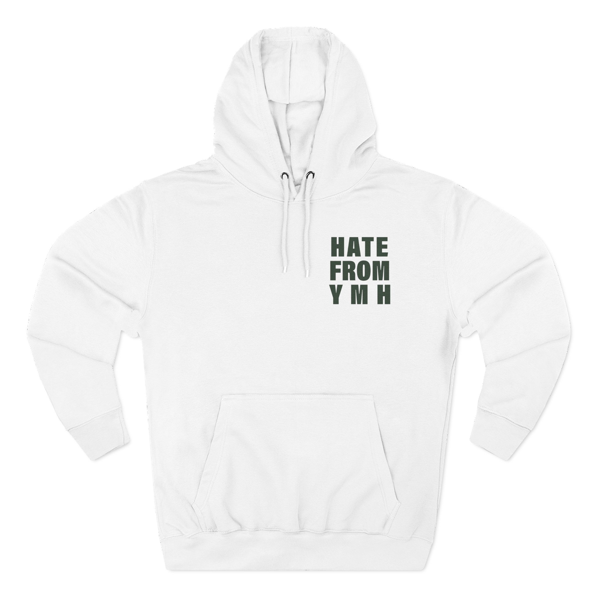 Ymh Hate From YMH Three-Panel Fleece Hoodie