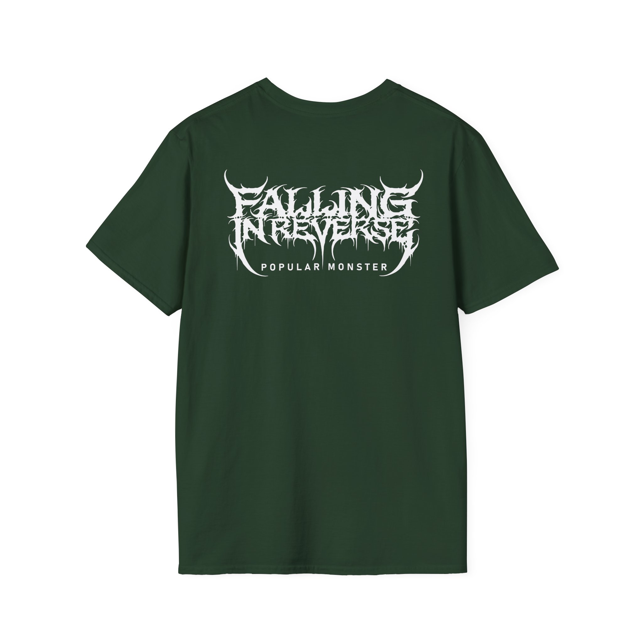 Falling in Reverse Popular Monster Cover and Back Logo Unisex Softstyle T-Shirt