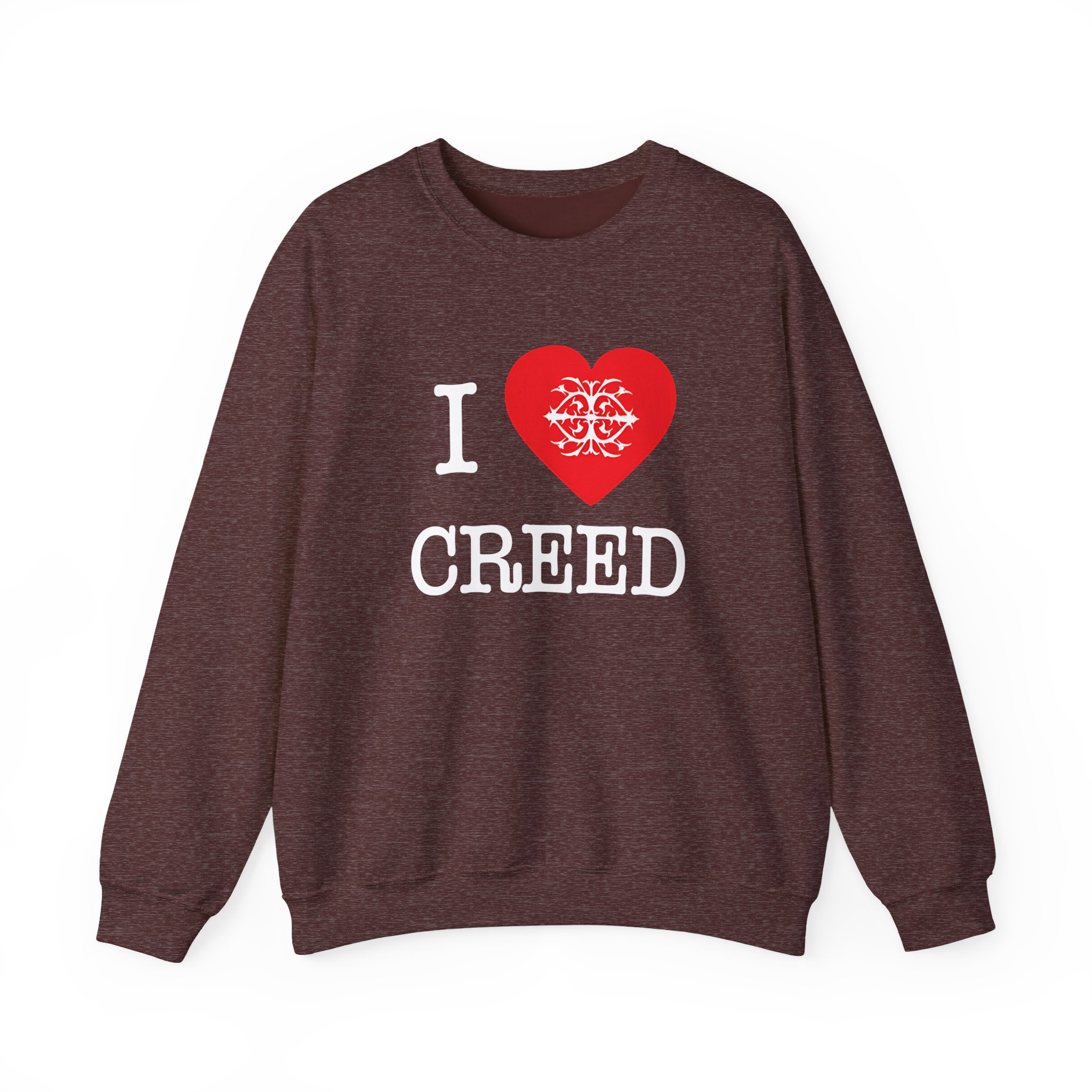 Creed, I Heart Creed Unisex Heavy Blendâ„¢ Crewneck Sweatshirt