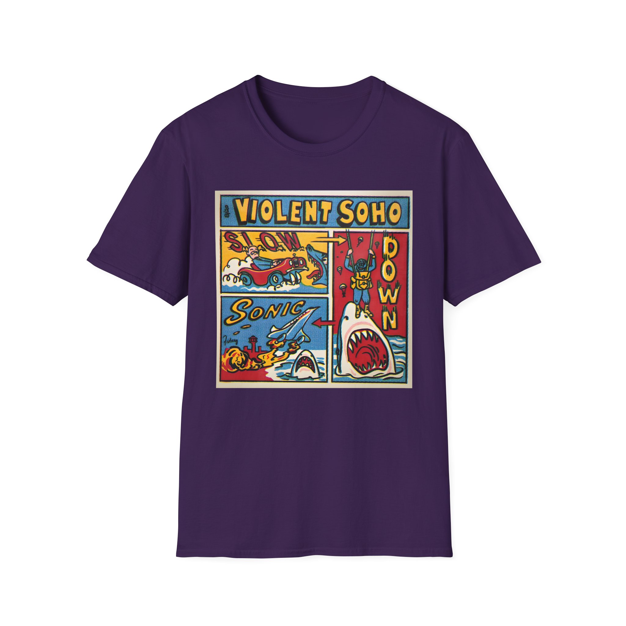 Violent Soho Slow Down Sonic Unisex Softstyle T-Shirt