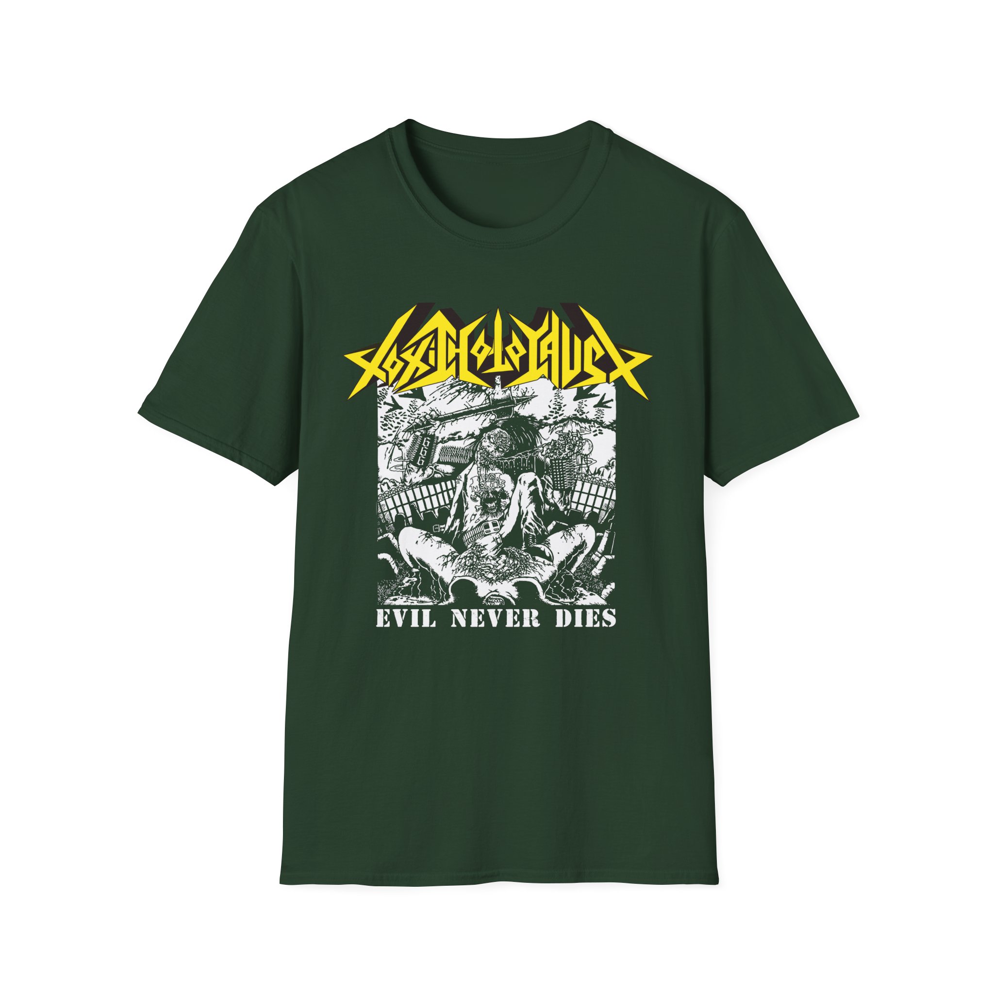 Toxic Holocaust Evil Never Dies Unisex Softstyle T-Shirt