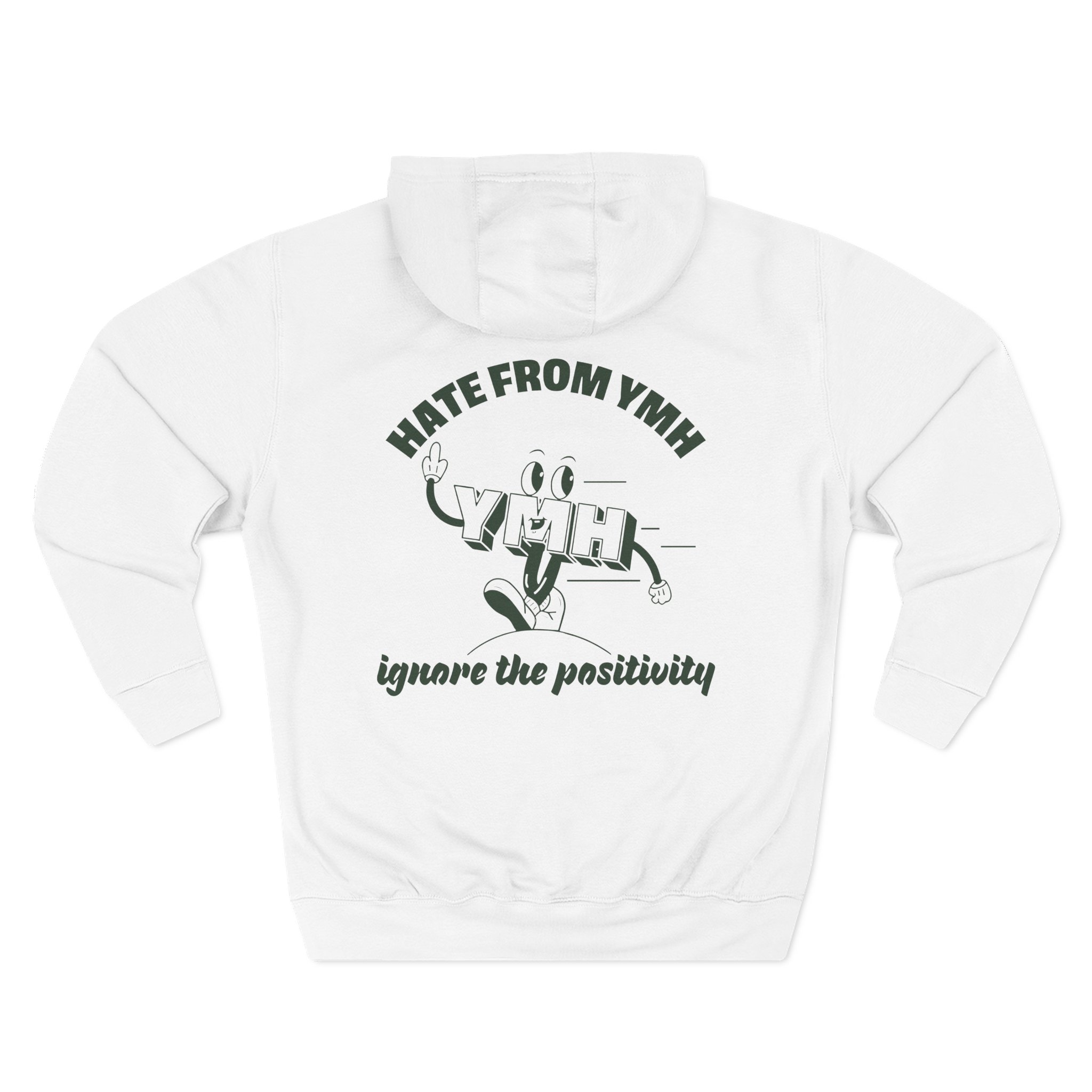 Ymh Hate From YMH Three-Panel Fleece Hoodie