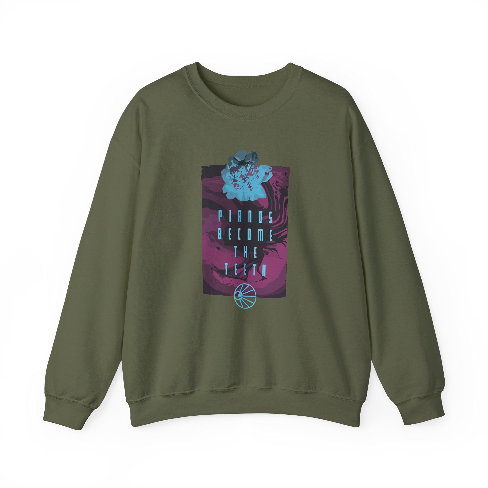 Pianos Become the Teeth Abstract Flowers Unisex Heavy Blendâ„¢ Crewneck Sweatshirt