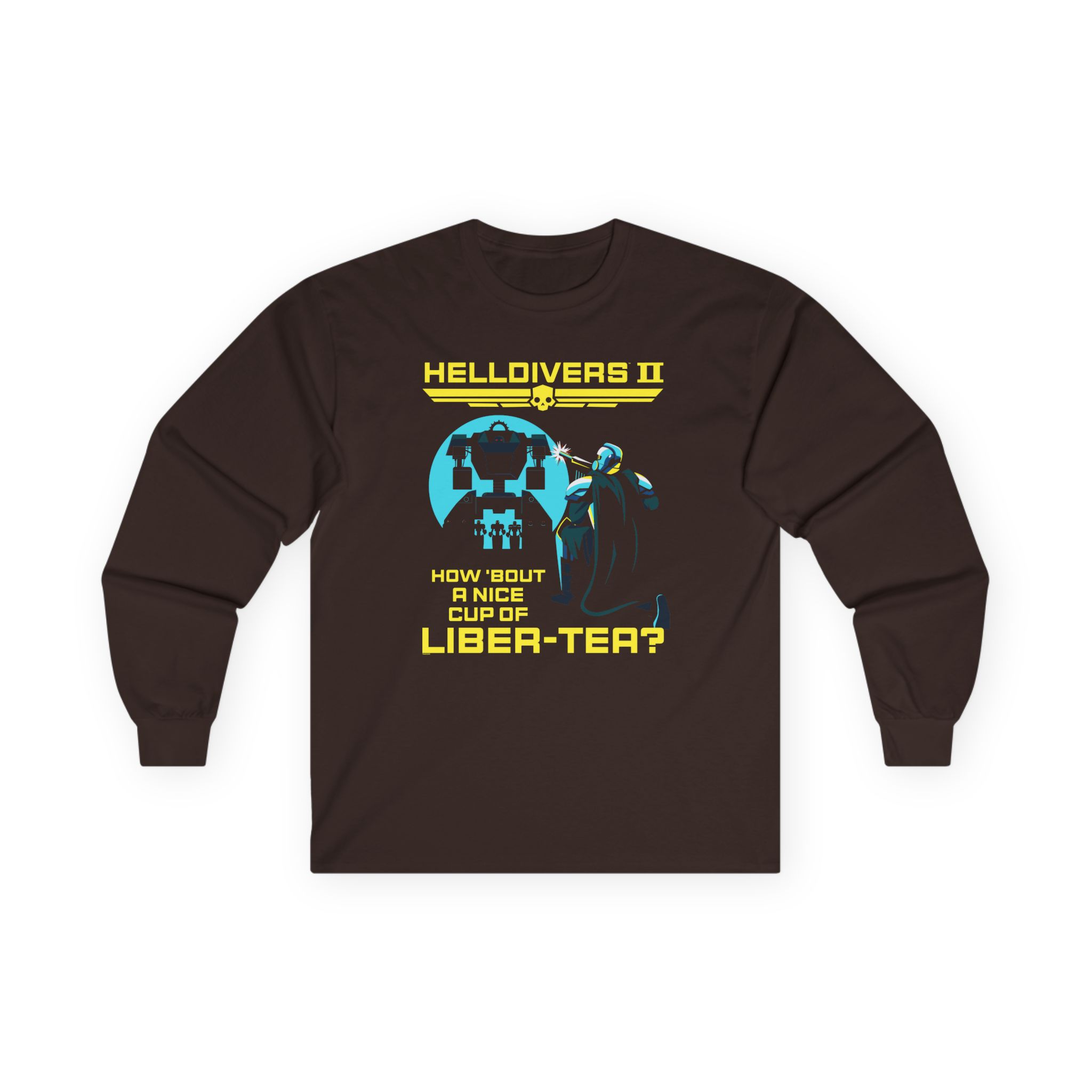 Helldivers Cup of Liber-tea Unisex Ultra Cotton Long Sleeve Tee