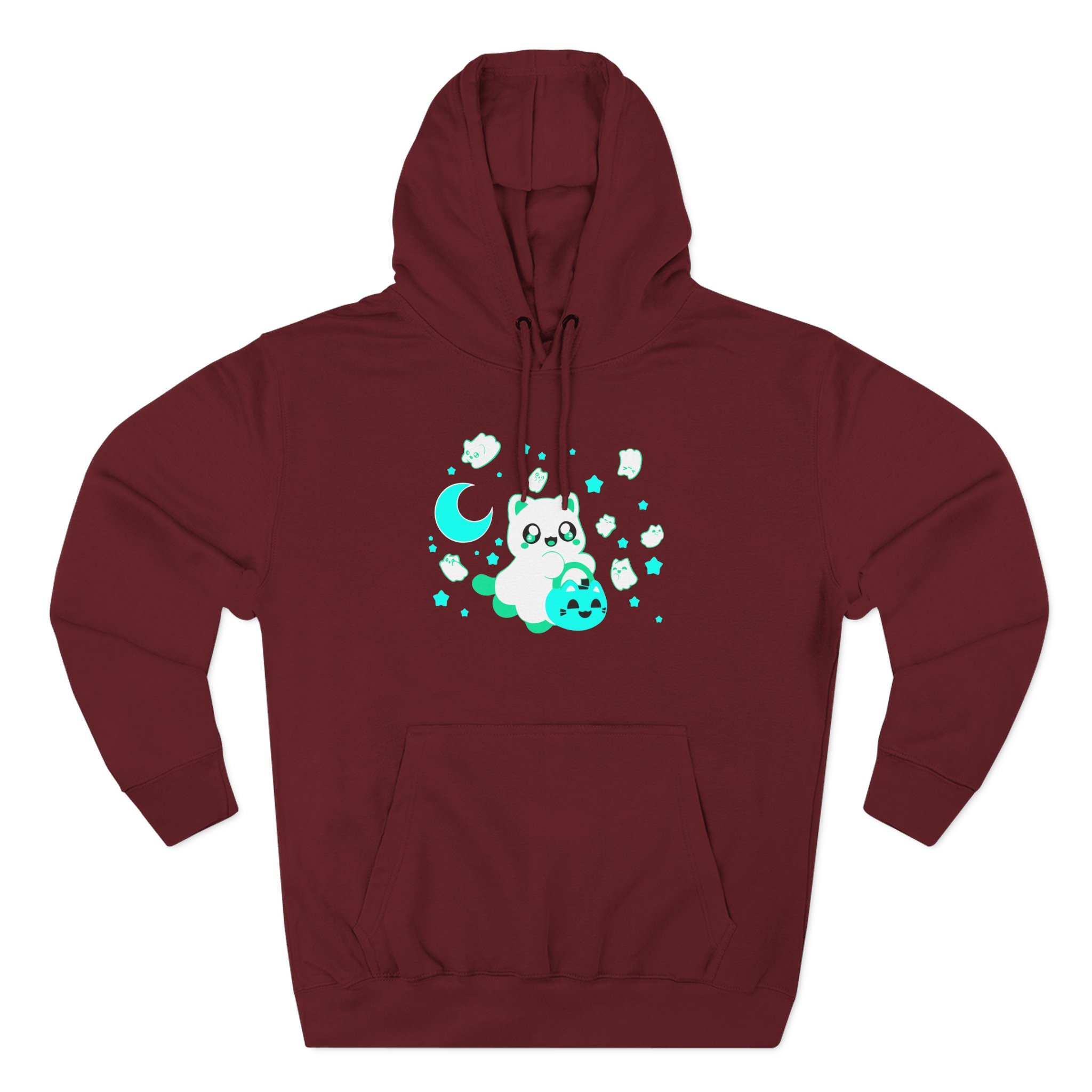 Aphmau Ghost Cat Three-Panel Fleece Hoodie