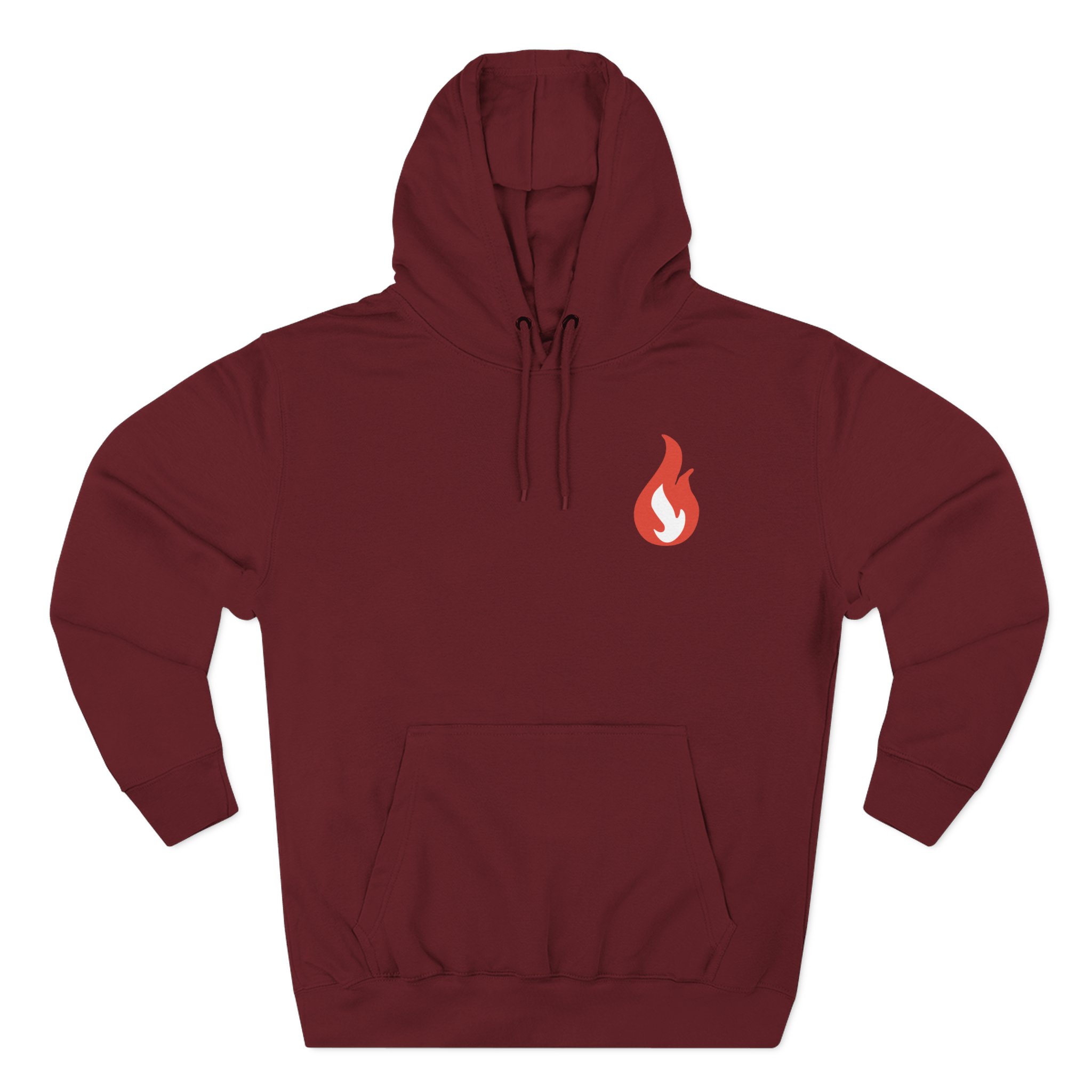 Like Moths to Flames Three-Panel Fleece Hoodie