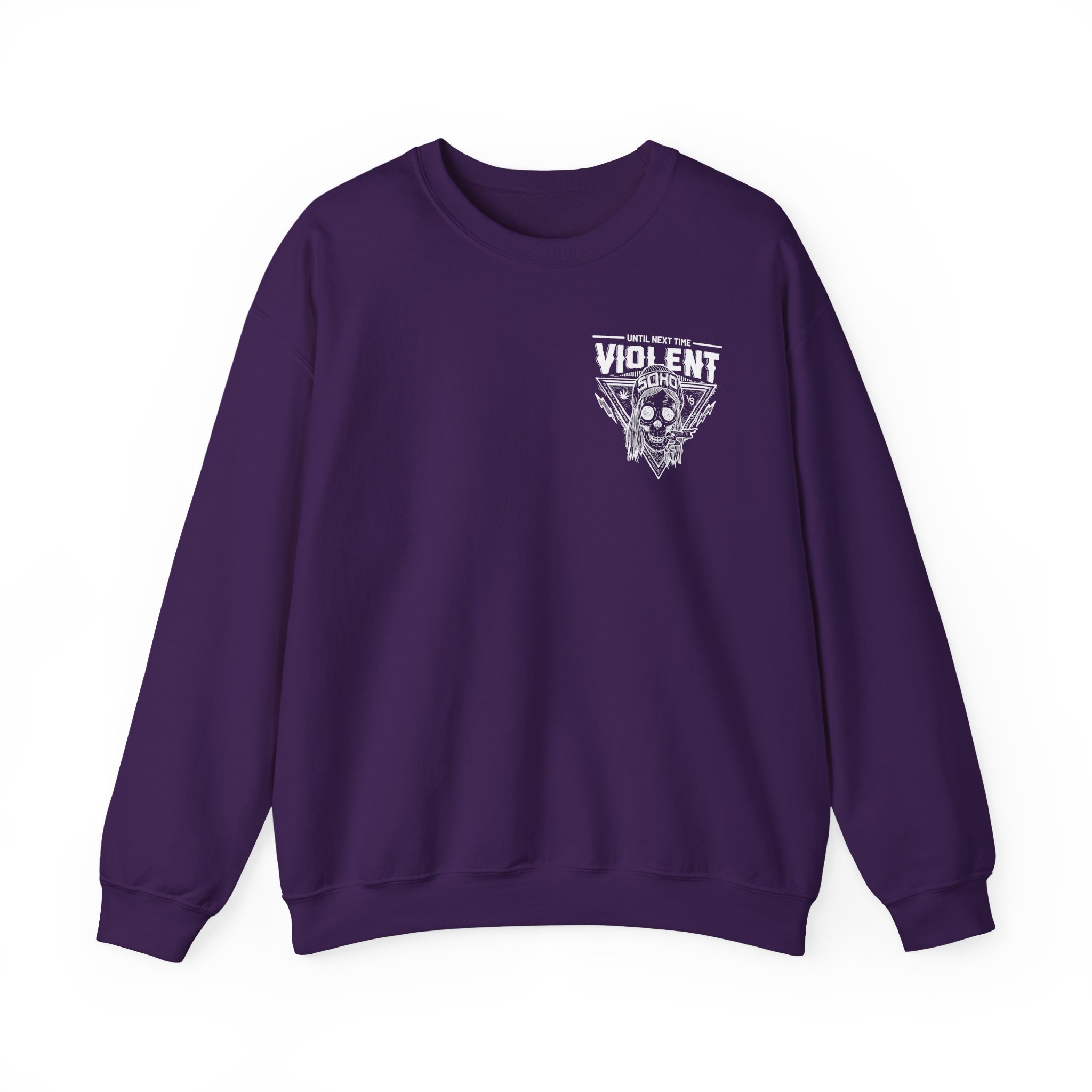 Violent Soho Until Next Time Blazin' Skull Unisex Heavy Blendâ„¢ Crewneck Sweatshirt