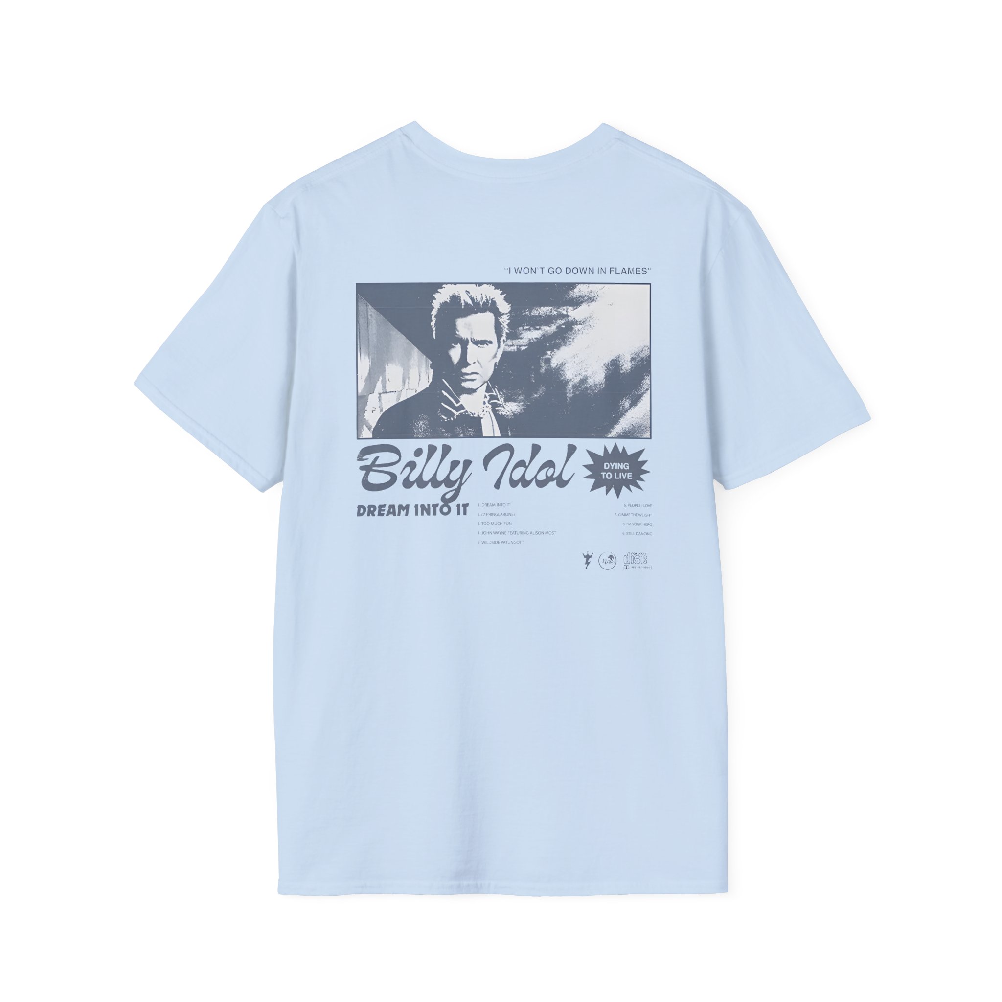 Billy Idol Billy Script Unisex Softstyle T-Shirt