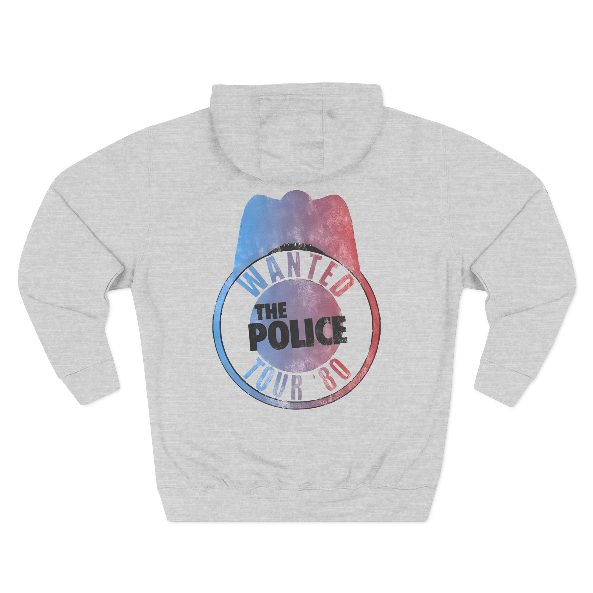 The Police Outlandos Bootleg 1980 Ragla Three-Panel Fleece Hoodie