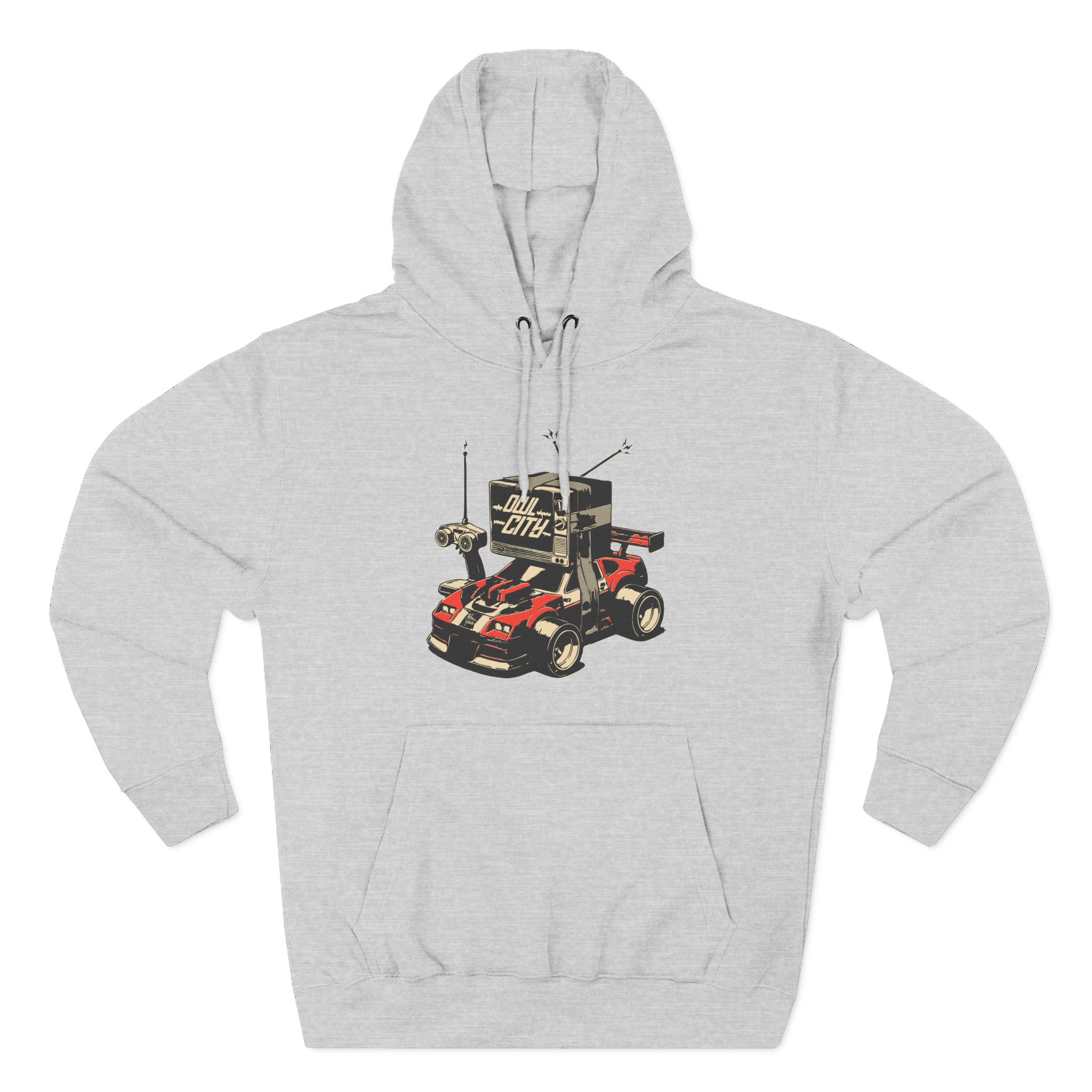 Owl City Rc Car Three-Panel Fleece Hoodie