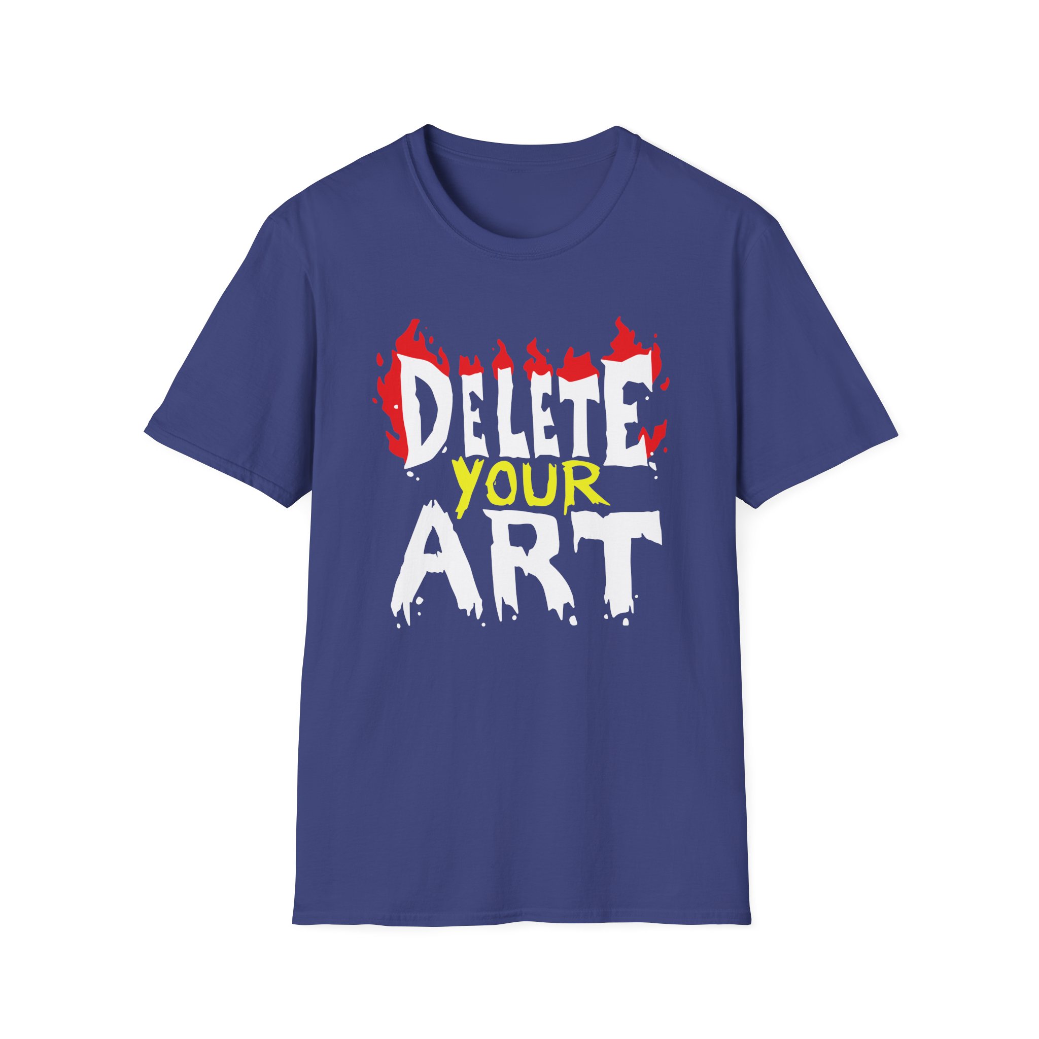 Drawfee Delete Your Art Unisex Softstyle T-Shirt